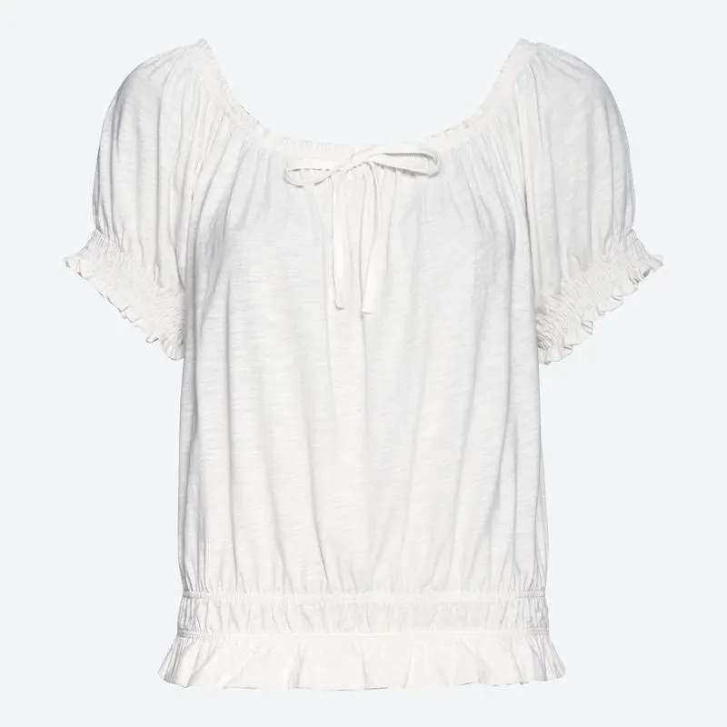 Damen-T-Shirt mit Carmen-Ausschnitt
