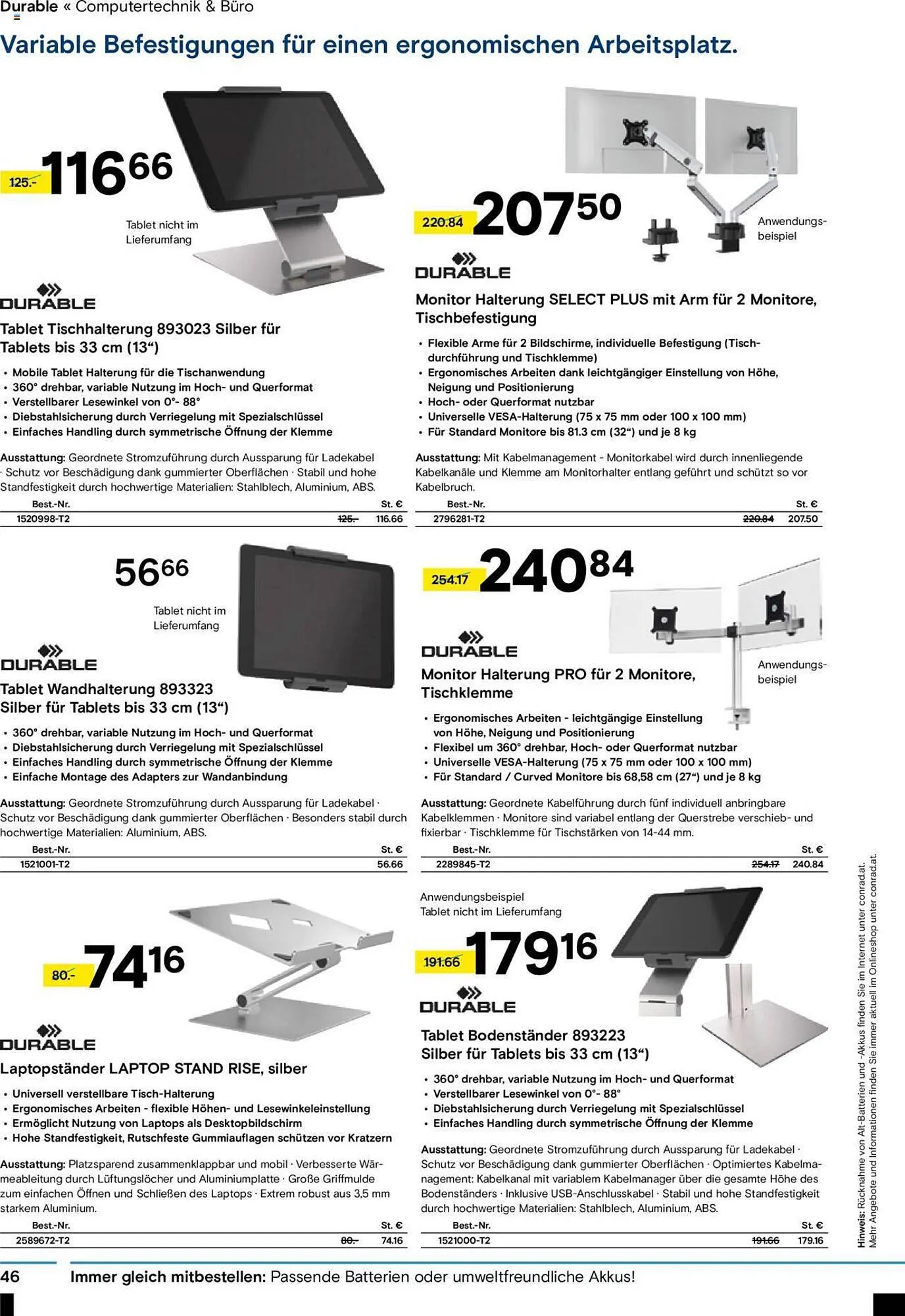 Conrad Flugblatt von 4. September bis 22. Oktober 2023 - Flugblätt seite 48