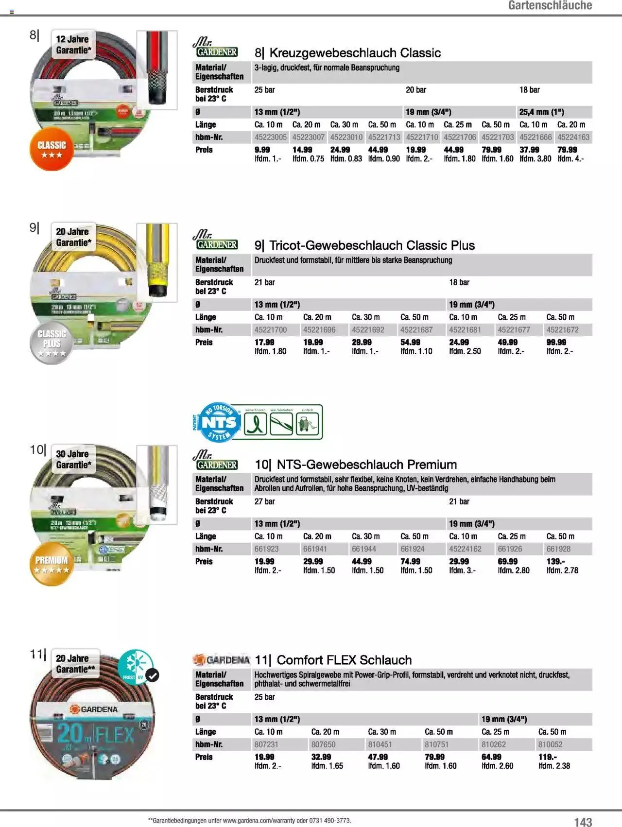 Hagebau Gartenjahr 2023 von 7. März bis 31. Dezember 2023 - Flugblätt seite  143
