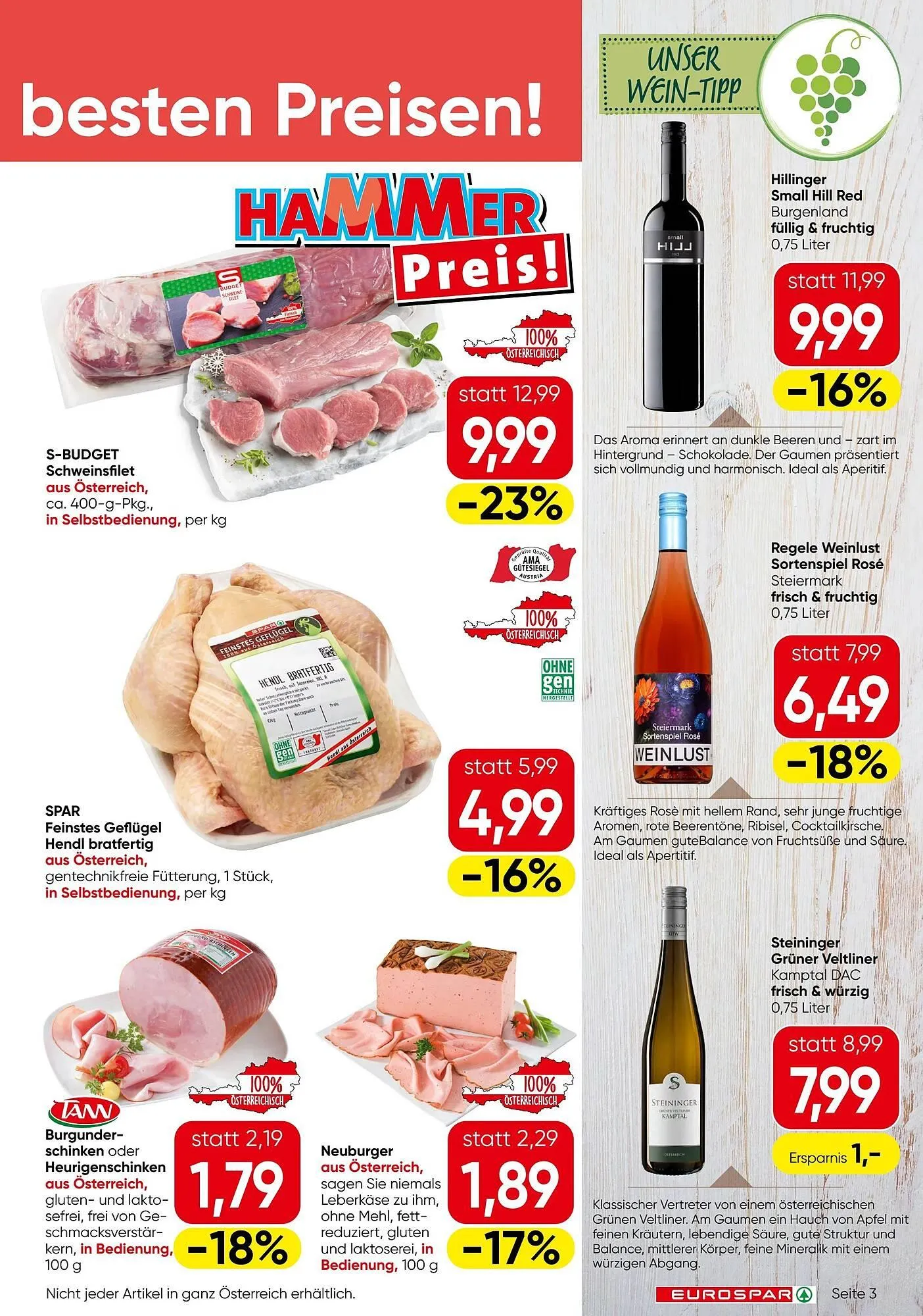 Eurospar Flugblatt von 29. Jänner bis 11. Februar 2026 - Flugblätt seite  3