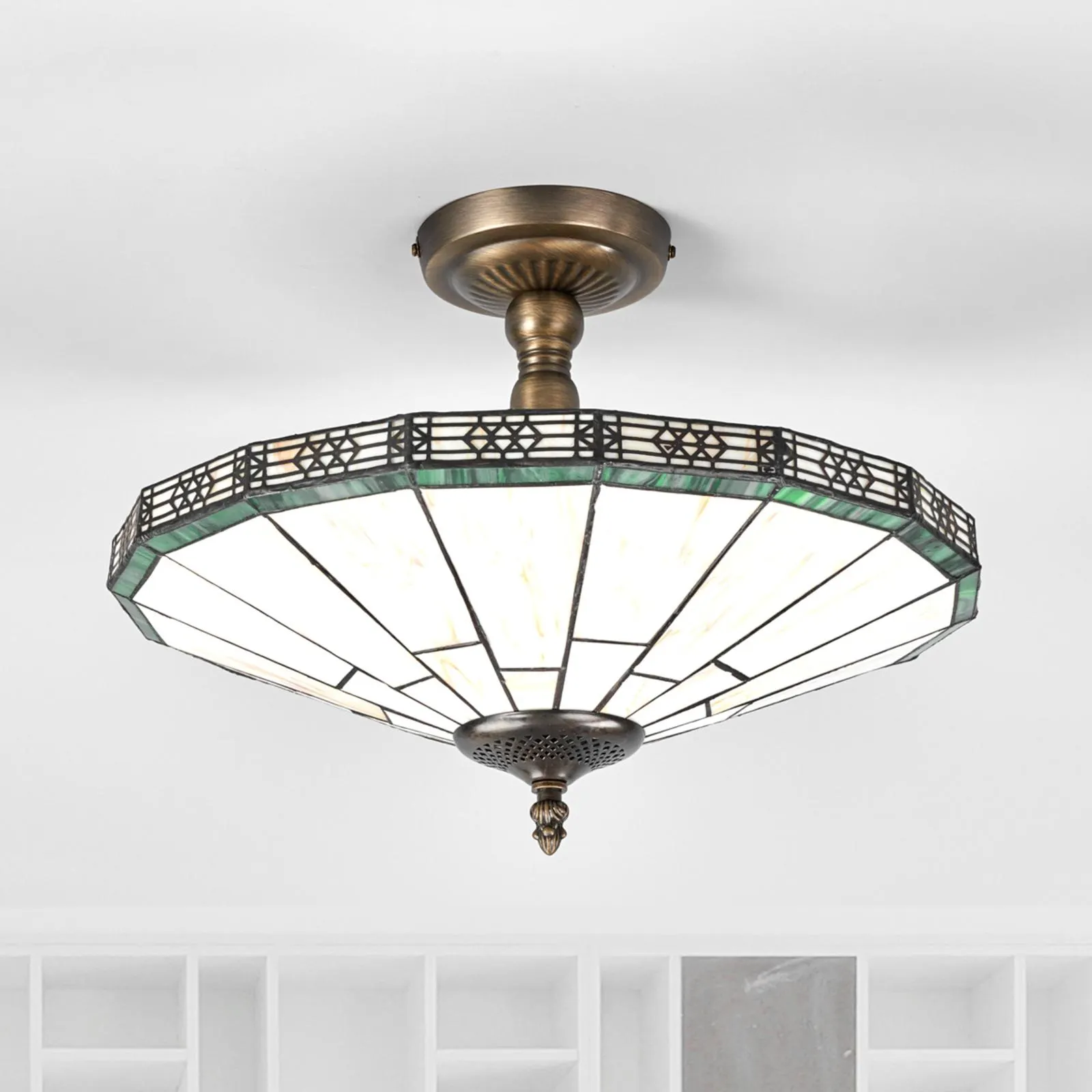 Deckenleuchte New York im Tiffany-Stil