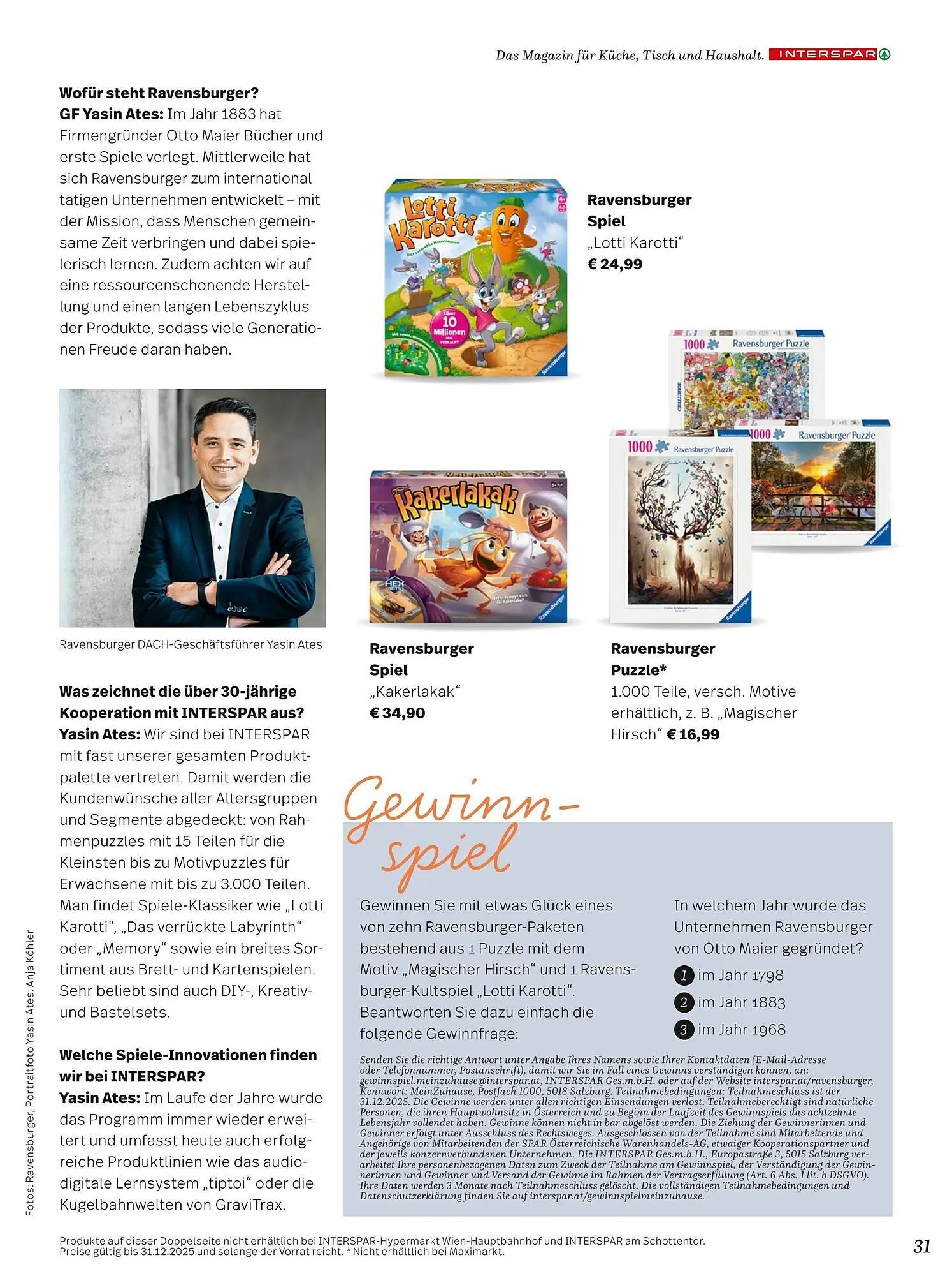 Maximarkt Flugblatt von 29. September bis 1. Jänner 2026 - Flugblätt seite  31