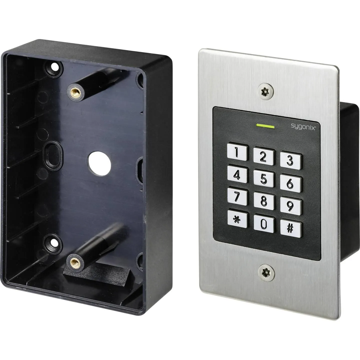 Sygonix SY-4760956 Code-Tastatur mit RFID Unterputz 12 V/DC, 18 V/DC IP66