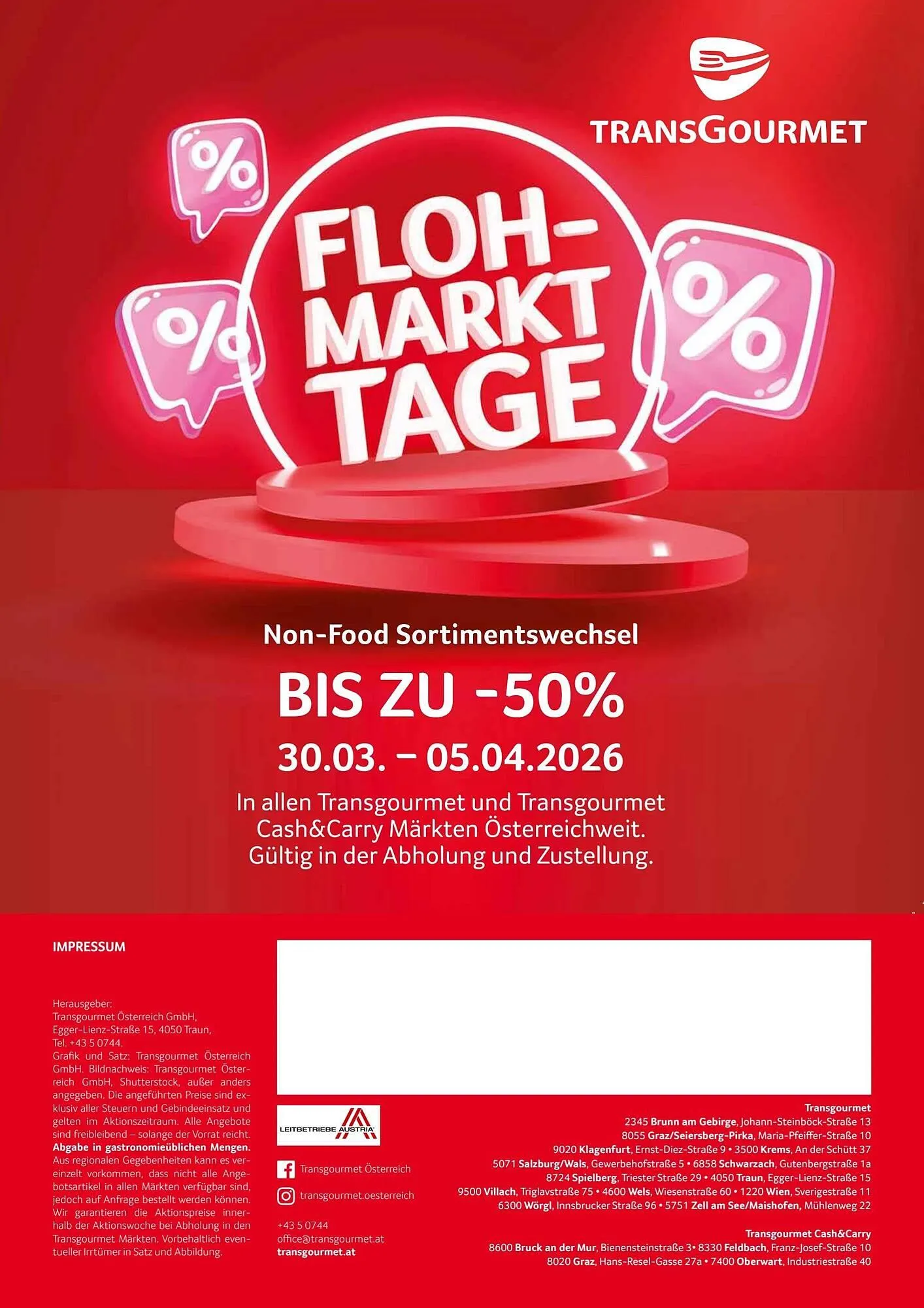 Transgourmet Flugblatt von 30. März bis 4. April 2026 - Flugblätt seite  31