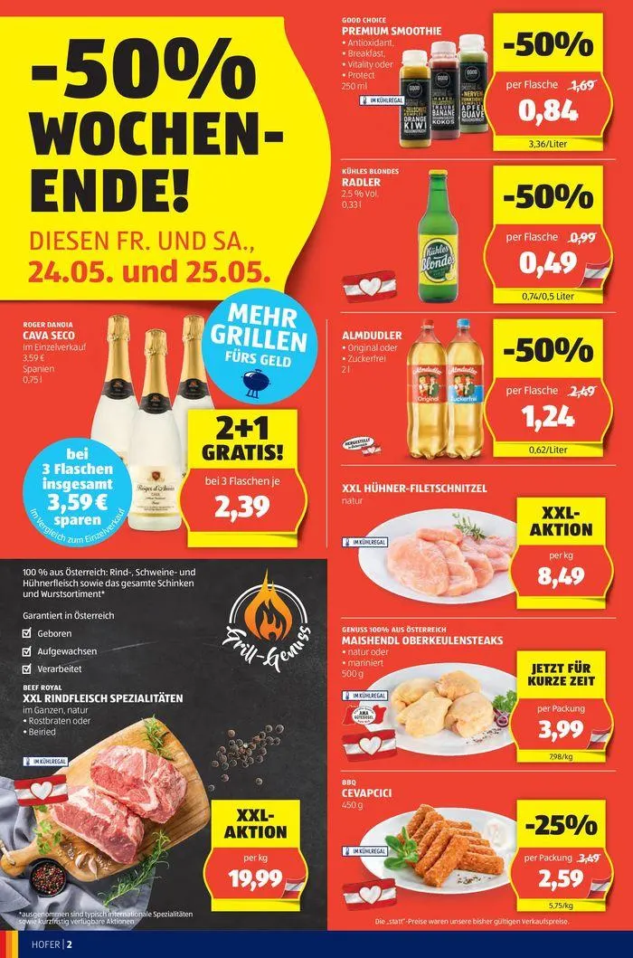 Blättern Sie online im HOFER Flugblatt von 22. Mai bis 5. Juni 2024 - Flugblätt seite 4