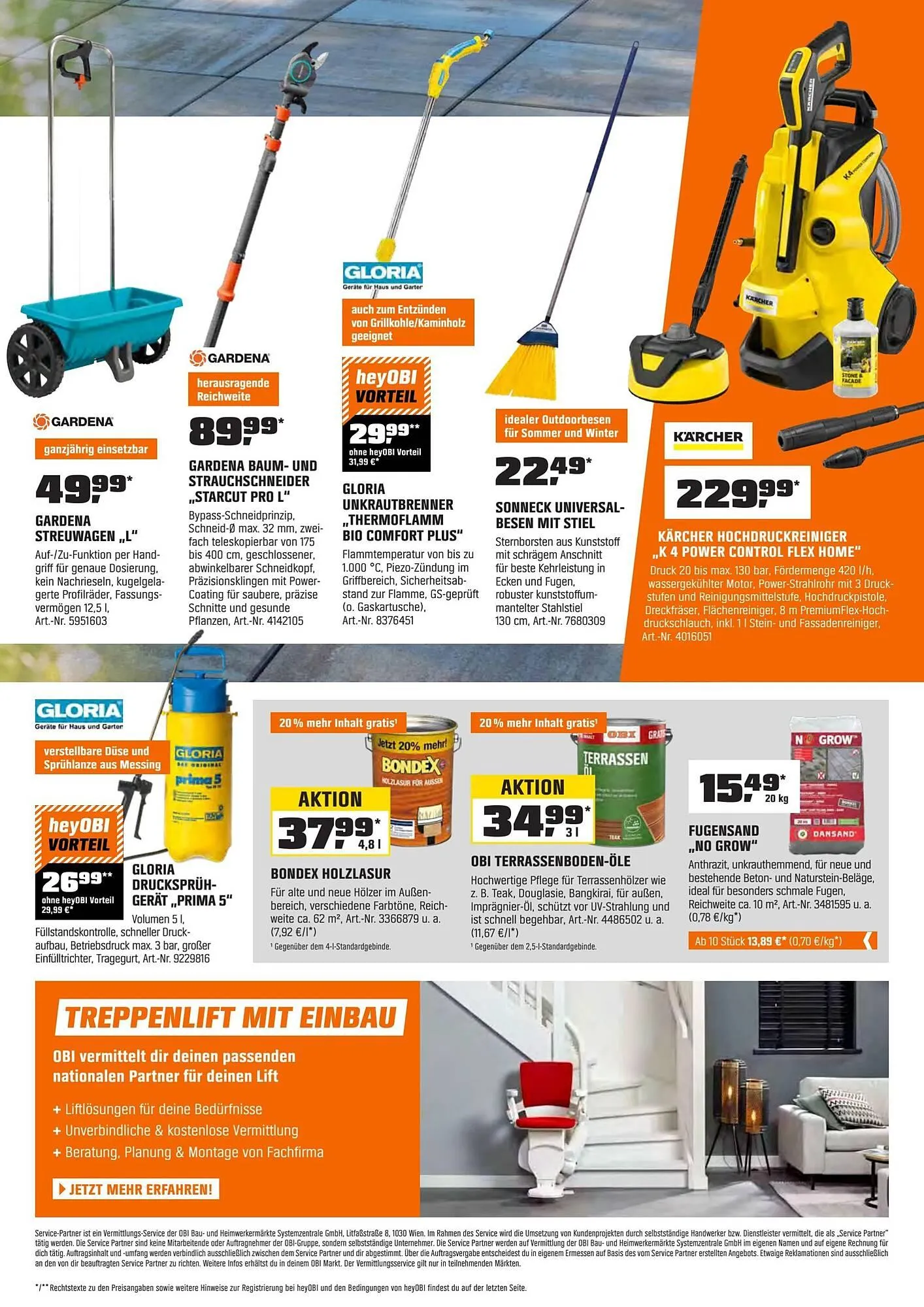 OBI Flugblatt von 1. April bis 30. April 2026 - Flugblätt seite  9