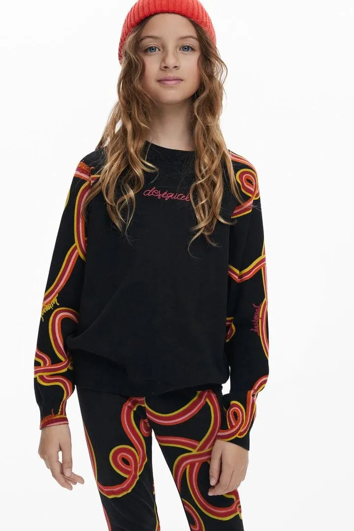 Pullover mit Schlangenärmeln