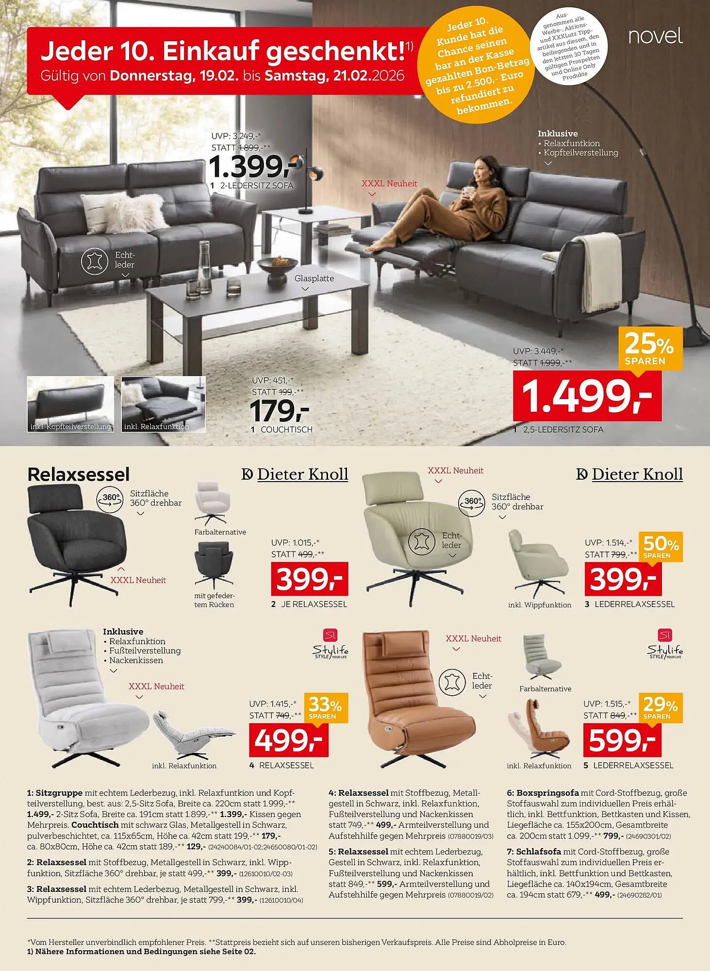 XXXLutz Prospekt von 18. Februar bis 24. Februar 2026 - Flugblätt seite 8