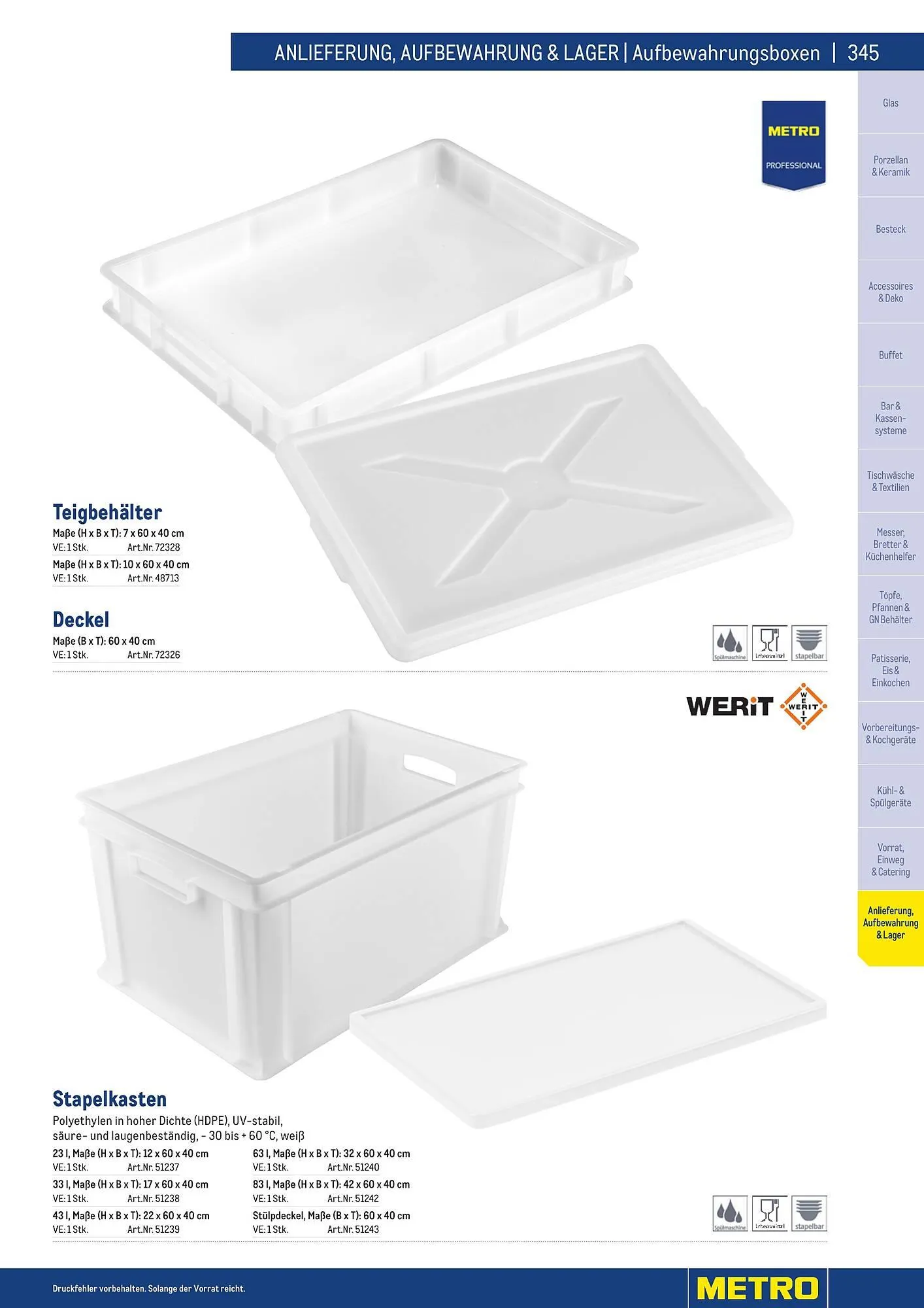 Metro Flugblatt von 25. März bis 31. Dezember 2026 - Flugblätt seite  345