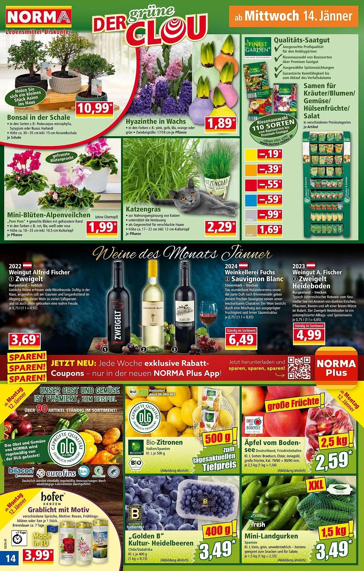 Norma Prospekt von 12. Jänner bis 18. Jänner 2026 - Flugblätt seite  14