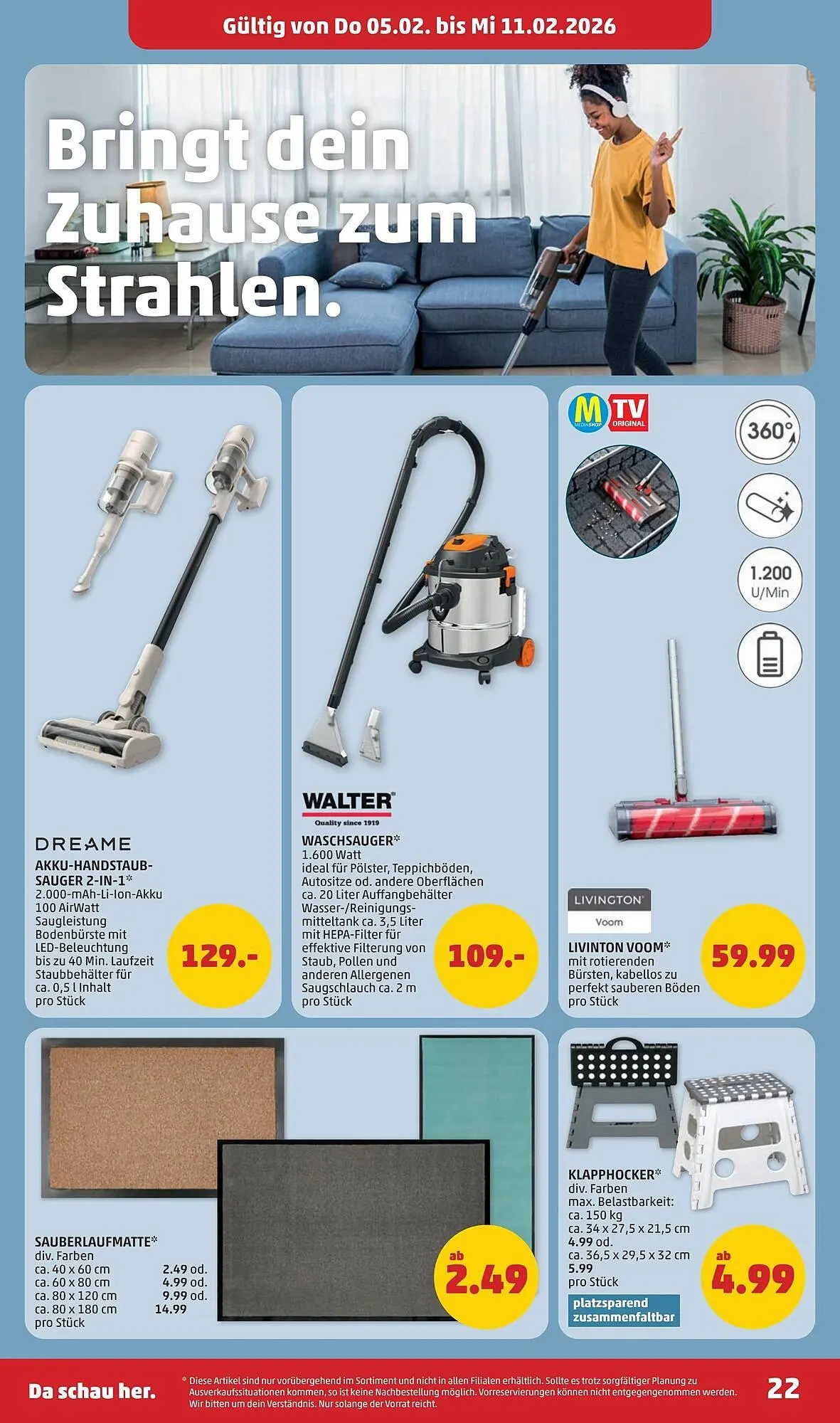 PENNY Flugblatt von 5. Februar bis 11. Februar 2026 - Flugblätt seite  22