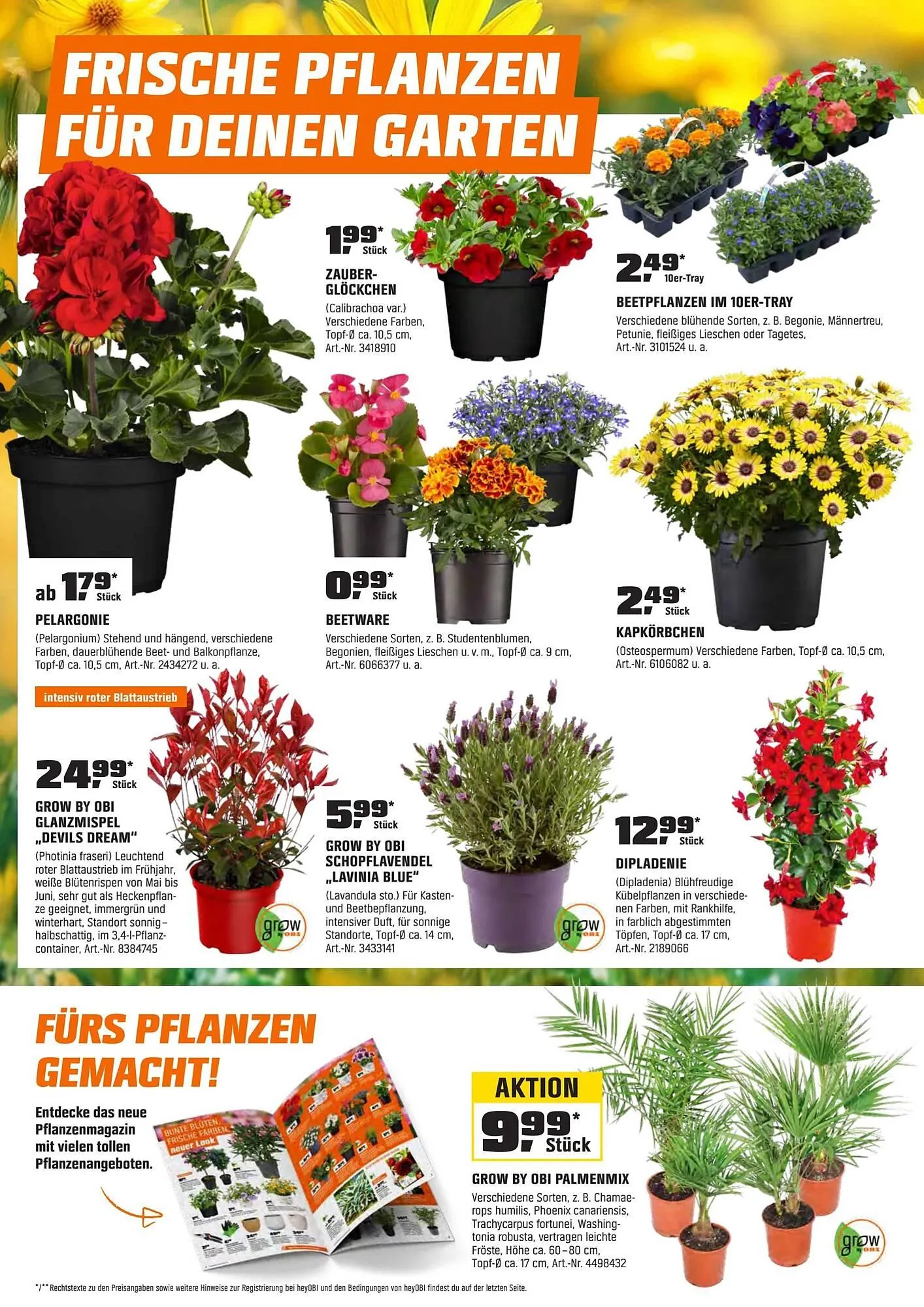 OBI Flugblatt von 1. April bis 30. April 2026 - Flugblätt seite  2