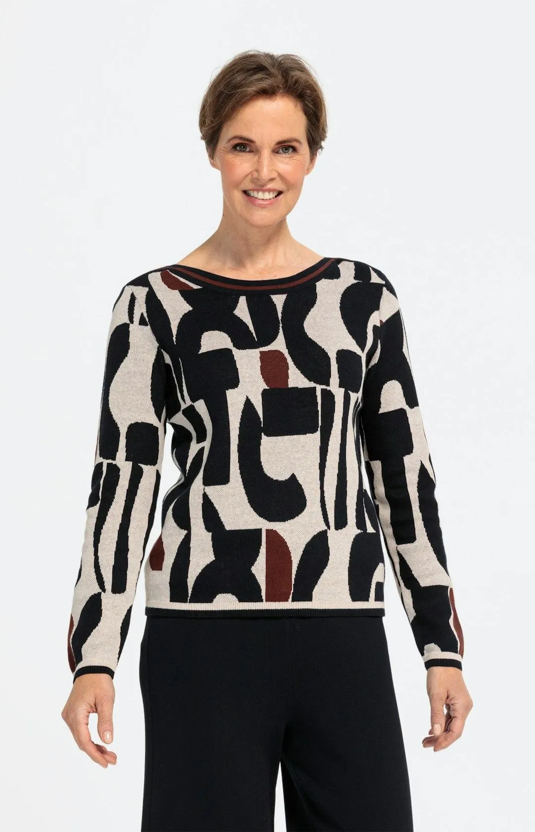 Pullover mit grafischem Muster