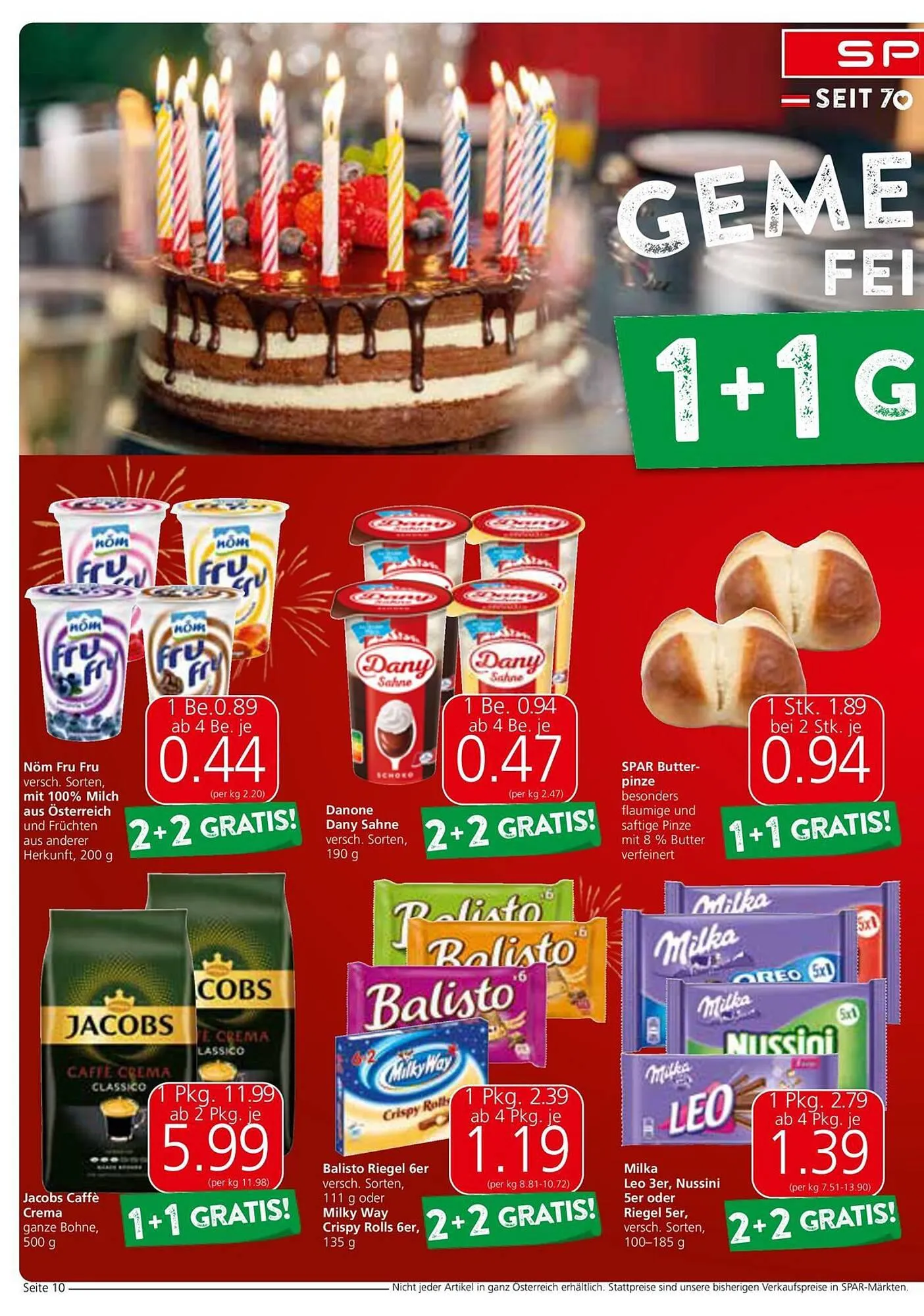 Spar Flugblatt von 26. März bis 3. April 2024 - Flugblätt seite 10