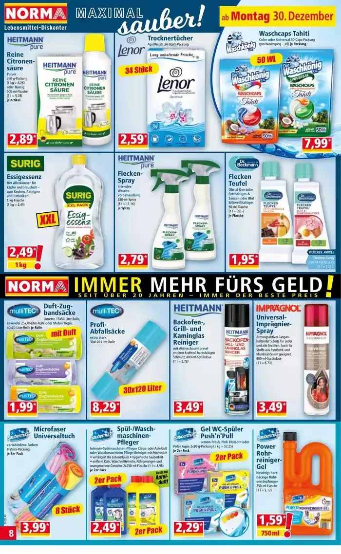 Aktuelle Deals und Angebote von 30. Dezember bis 3. Jänner 2025 - Flugblätt seite  8