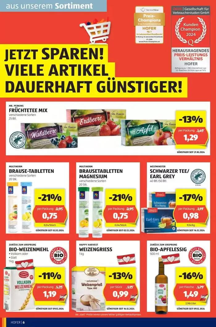 Blättern Sie online im HOFER Flugblatt von 8. Jänner bis 15. Jänner 2025 - Flugblätt seite  8