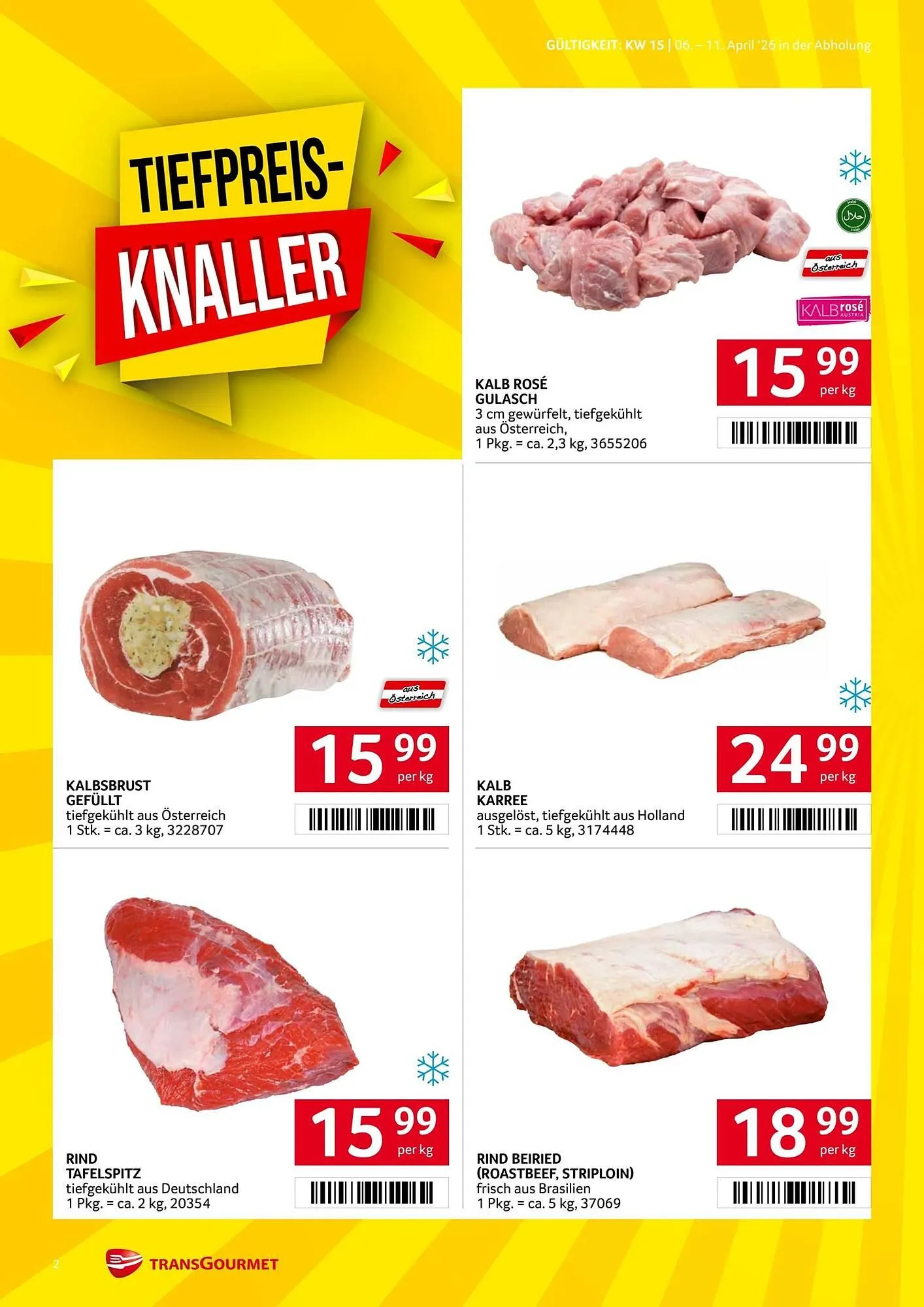 Transgourmet Flugblatt von 6. April bis 11. April 2026 - Flugblätt seite  2