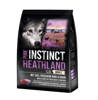 PURE INSTINCT HEATHLAND mit Rind, Huhn für Hunde 1 kg