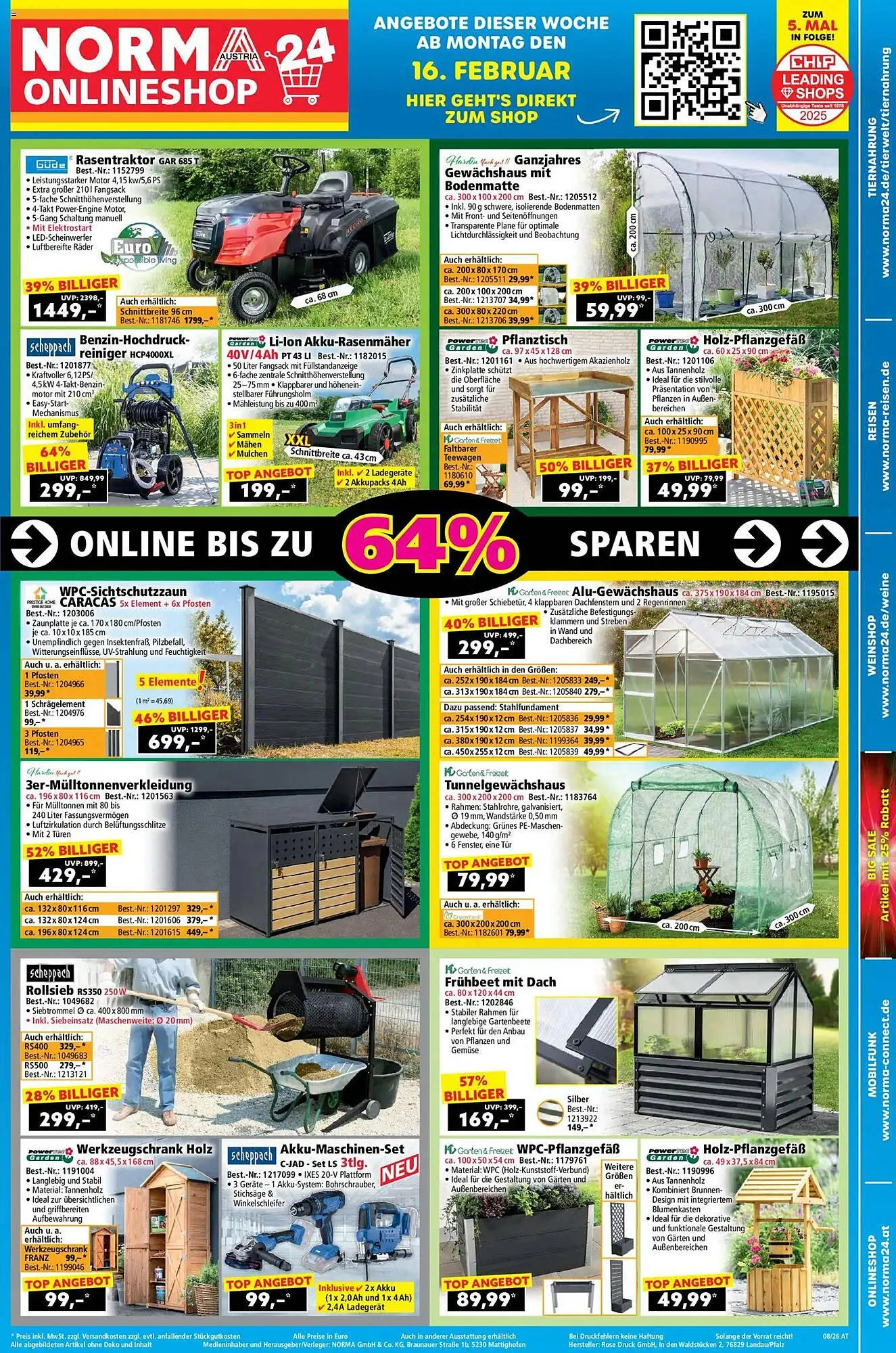 Norma Prospekt von 16. Februar bis 23. Februar 2026 - Flugblätt seite  1
