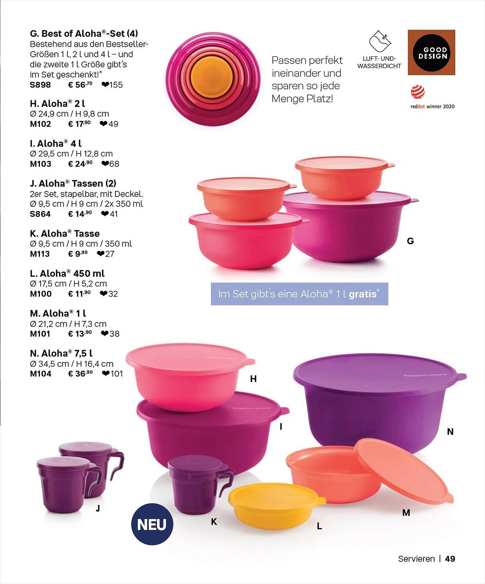 Tupperware Flugblatt von 1. September bis 29. Februar 2024 - Flugblätt seite 49