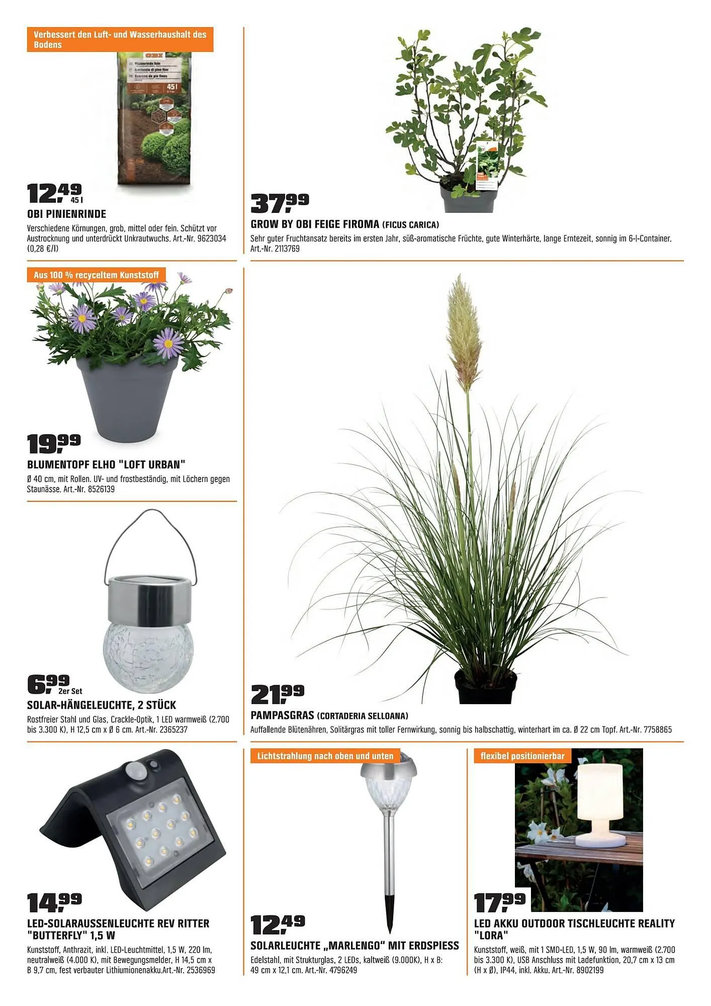 OBI Flugblatt von 30. Juni bis 31. Juli 2023 - Flugblätt seite  7