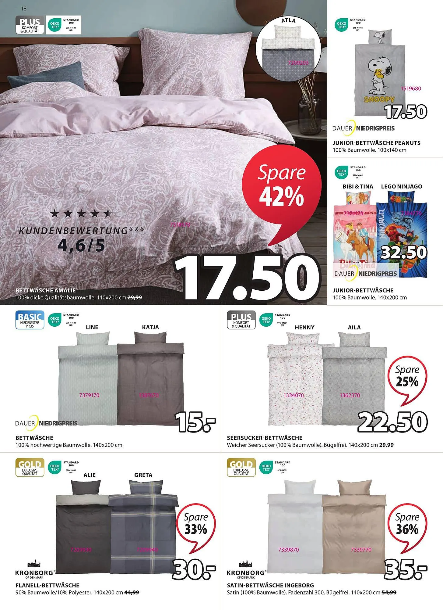 JYSK Flugblatt von 29. November bis 2. Jänner 2024 - Flugblätt seite  18