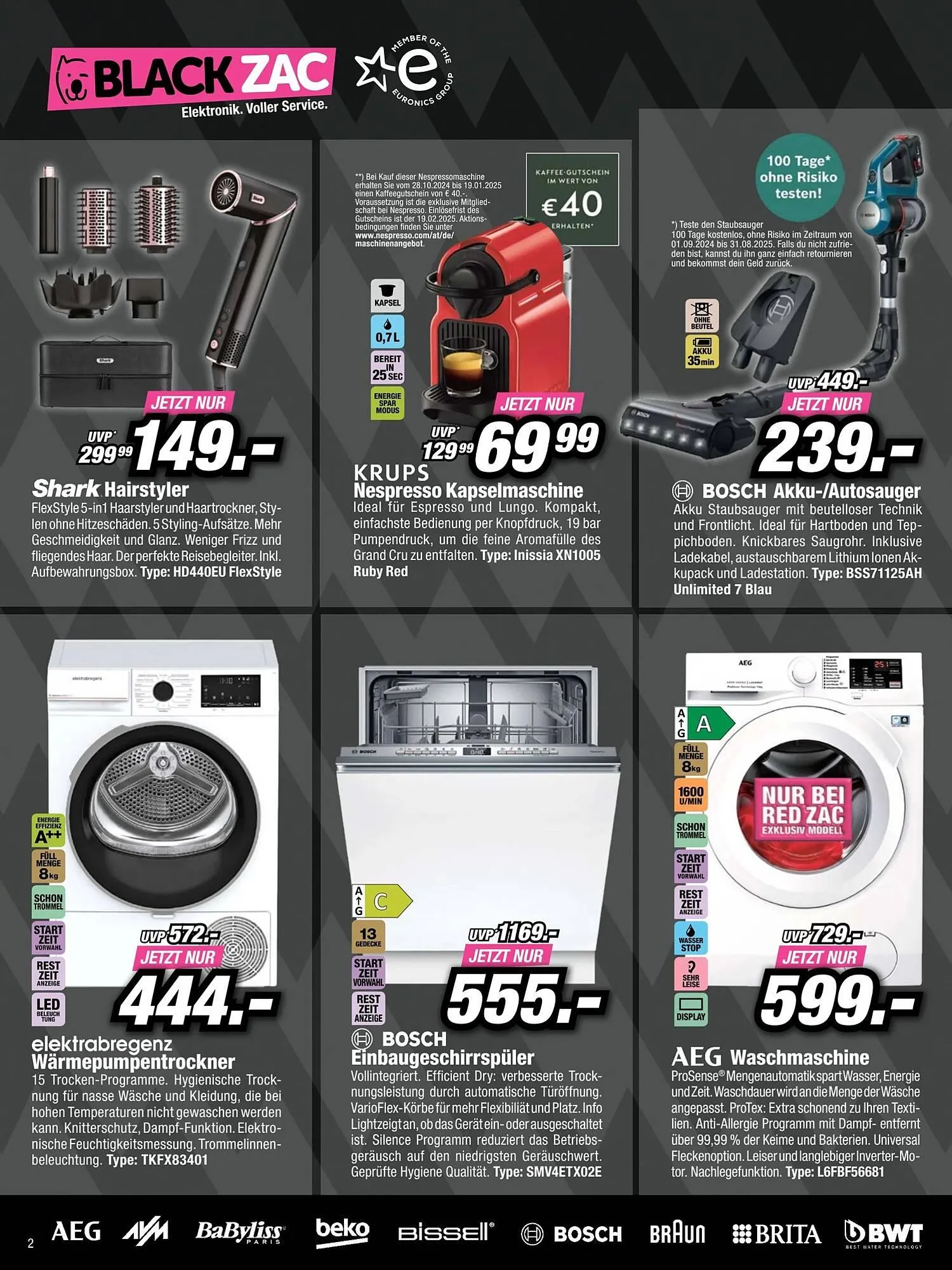 Red Zac Flugblatt von 24. November bis 12. Dezember 2024 - Flugblätt seite  2