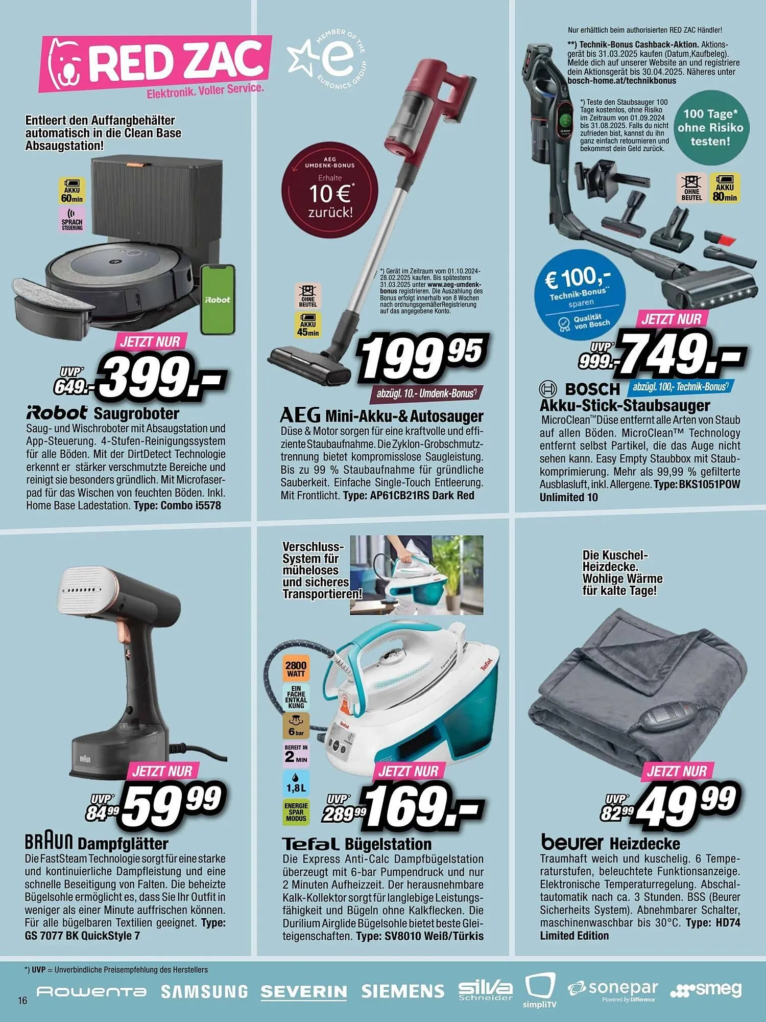 Red Zac Flugblatt von 24. November bis 12. Dezember 2024 - Flugblätt seite 16