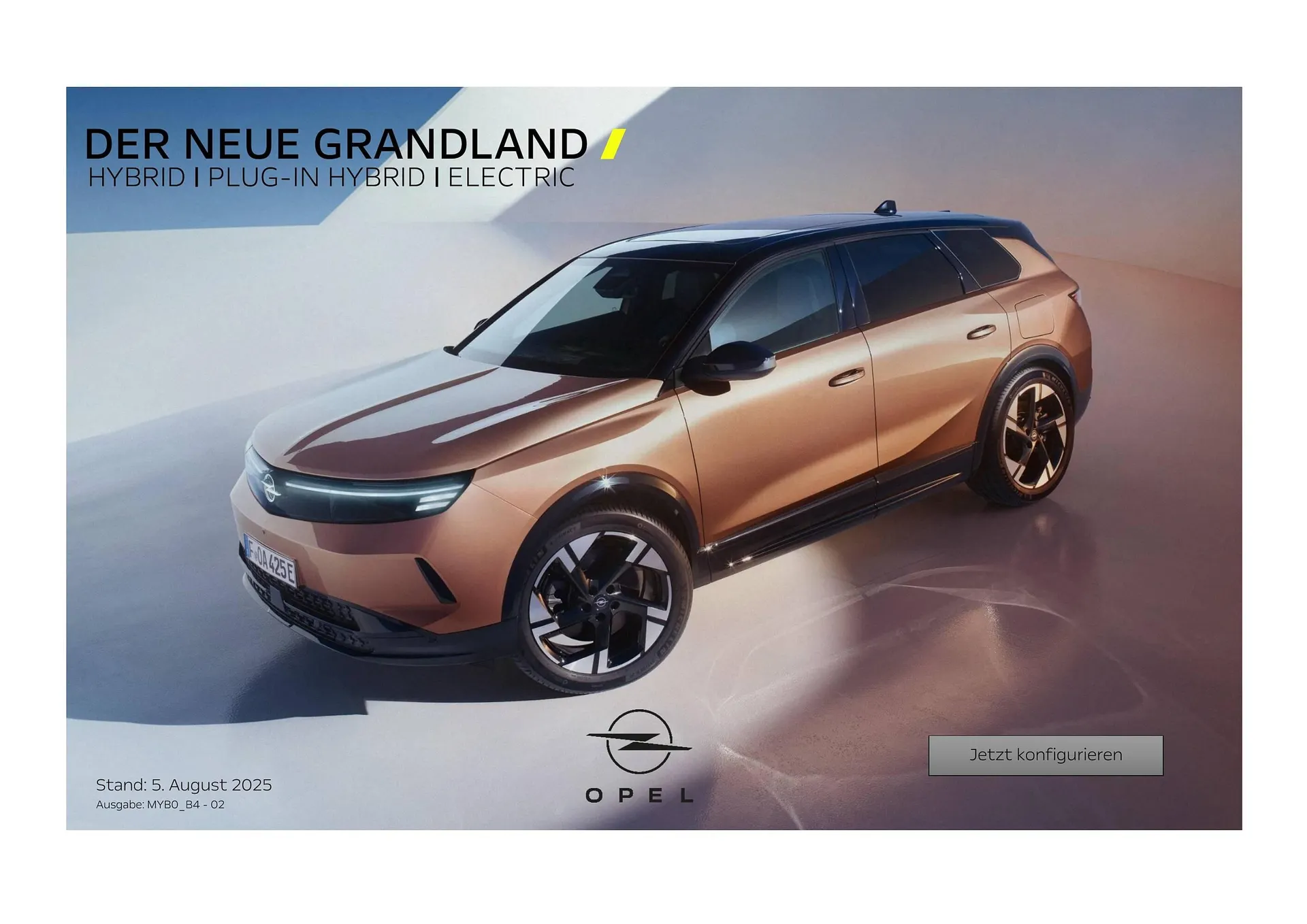 Opel Flugblatt von 18. August bis 18. November 2025 - Flugblätt seite  1