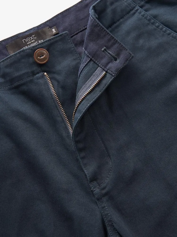 Marineblau/blau - Gerade Passform - Cargo-Hose aus Baumwollstretch,