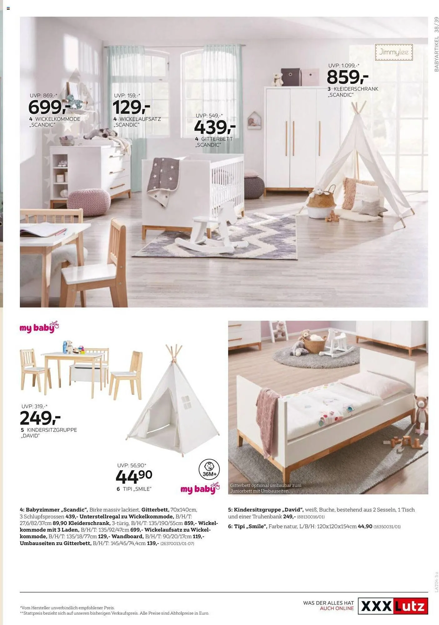 XXXLutz Flugblatt von 18. April bis 31. Dezember 2023 - Flugblätt seite  39