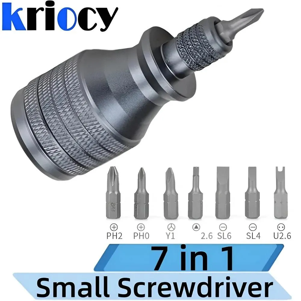 Screwdriver Alloy Small Steel Gun Multifunctional Palm Screwdriver Decompression Aluminum Screwdrivers Hand Tools