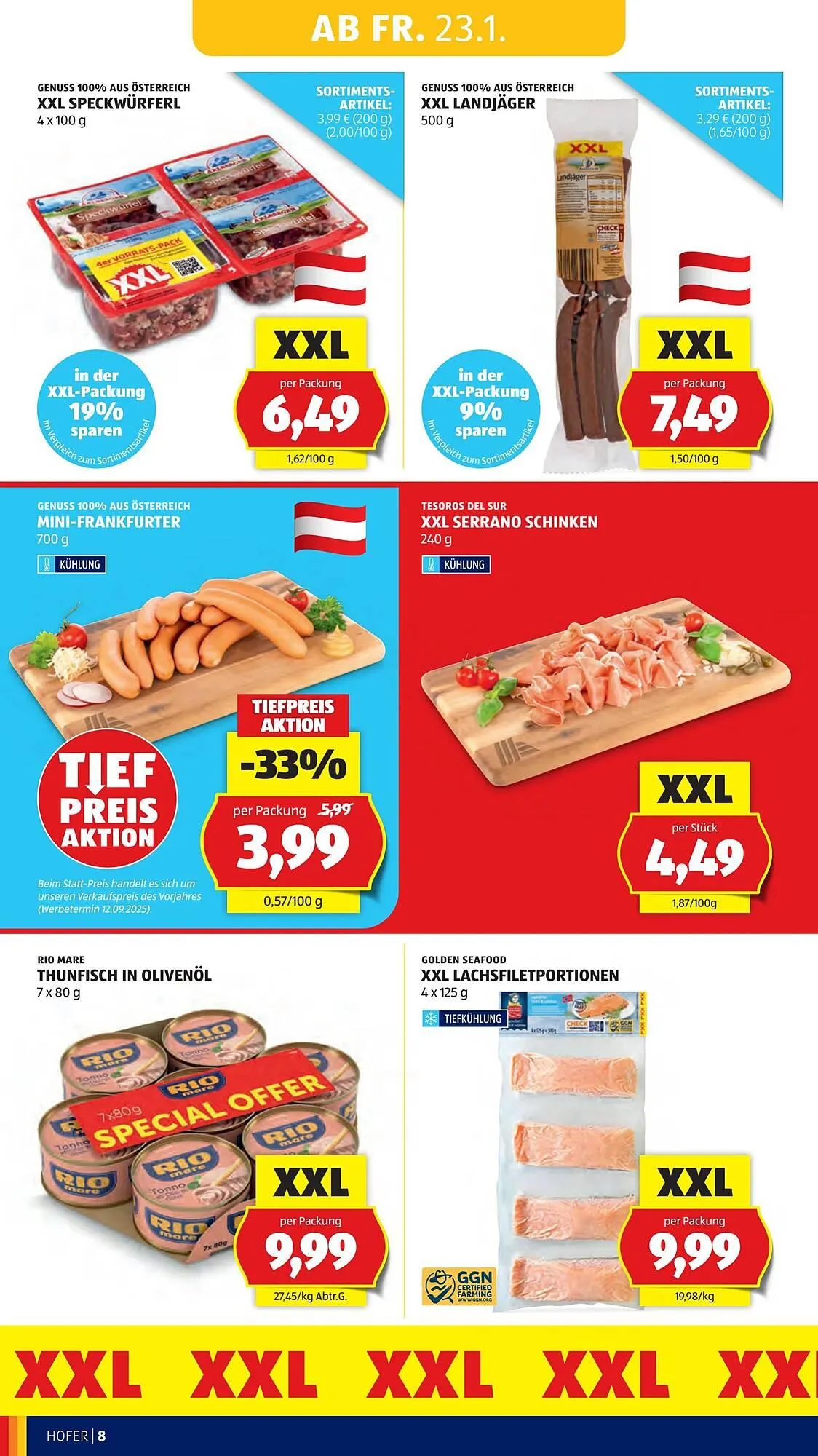 Hofer Flugblatt von 23. Jänner bis 30. Jänner 2026 - Flugblätt seite  10