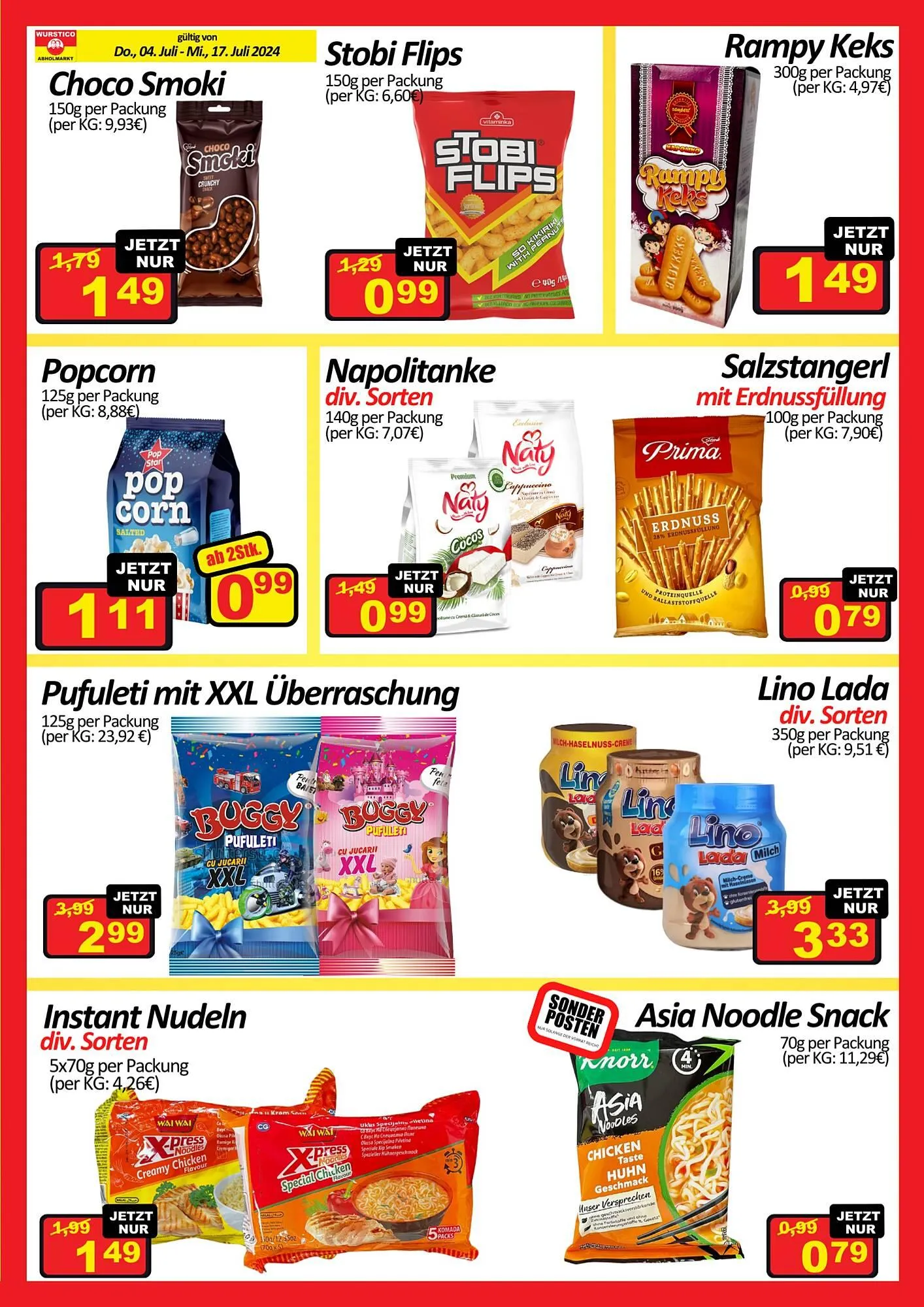 Wurstico Flugblatt von 4. Juli bis 17. Juli 2024 - Flugblätt seite  5
