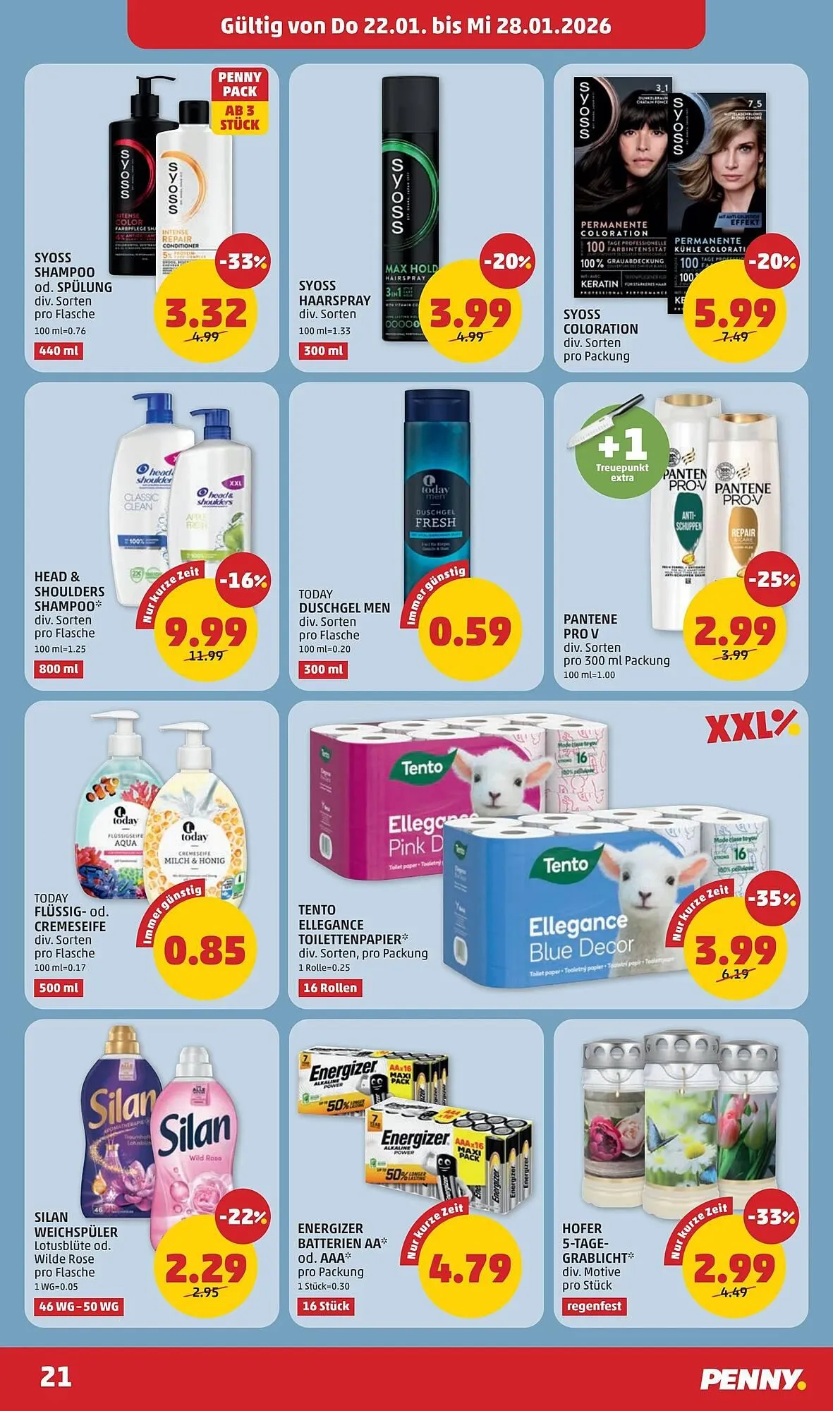 PENNY Flugblatt von 22. Jänner bis 28. Jänner 2026 - Flugblätt seite  21