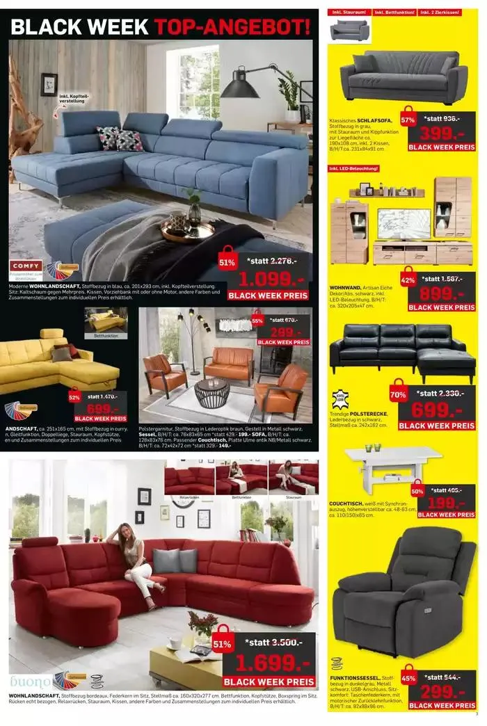 Möbel Ludwig katalog von 25. November bis 30. November 2025 - Flugblätt seite 3