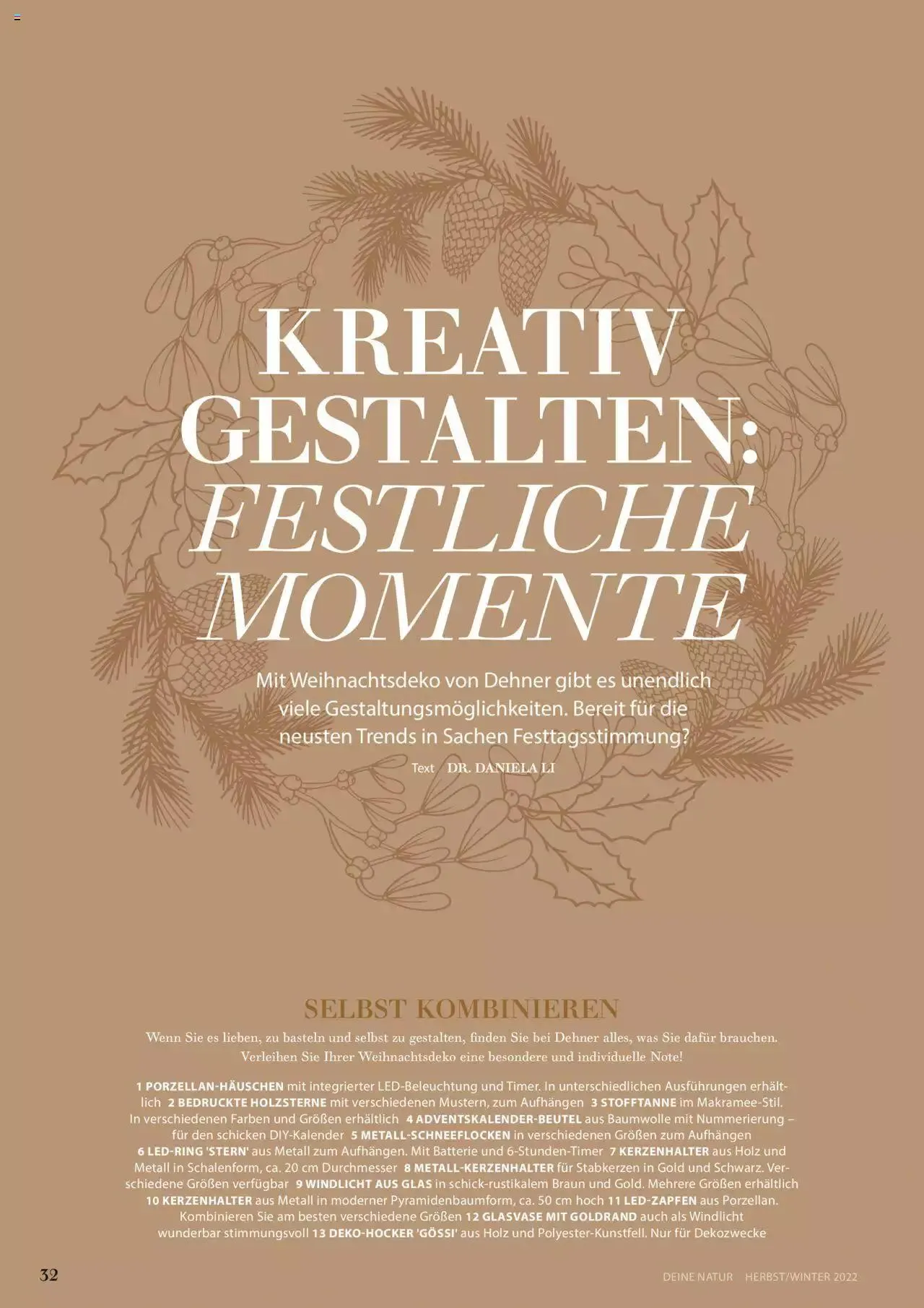 Dehner Flugblatt von 10. Oktober bis 31. Dezember 2023 - Flugblätt seite  32