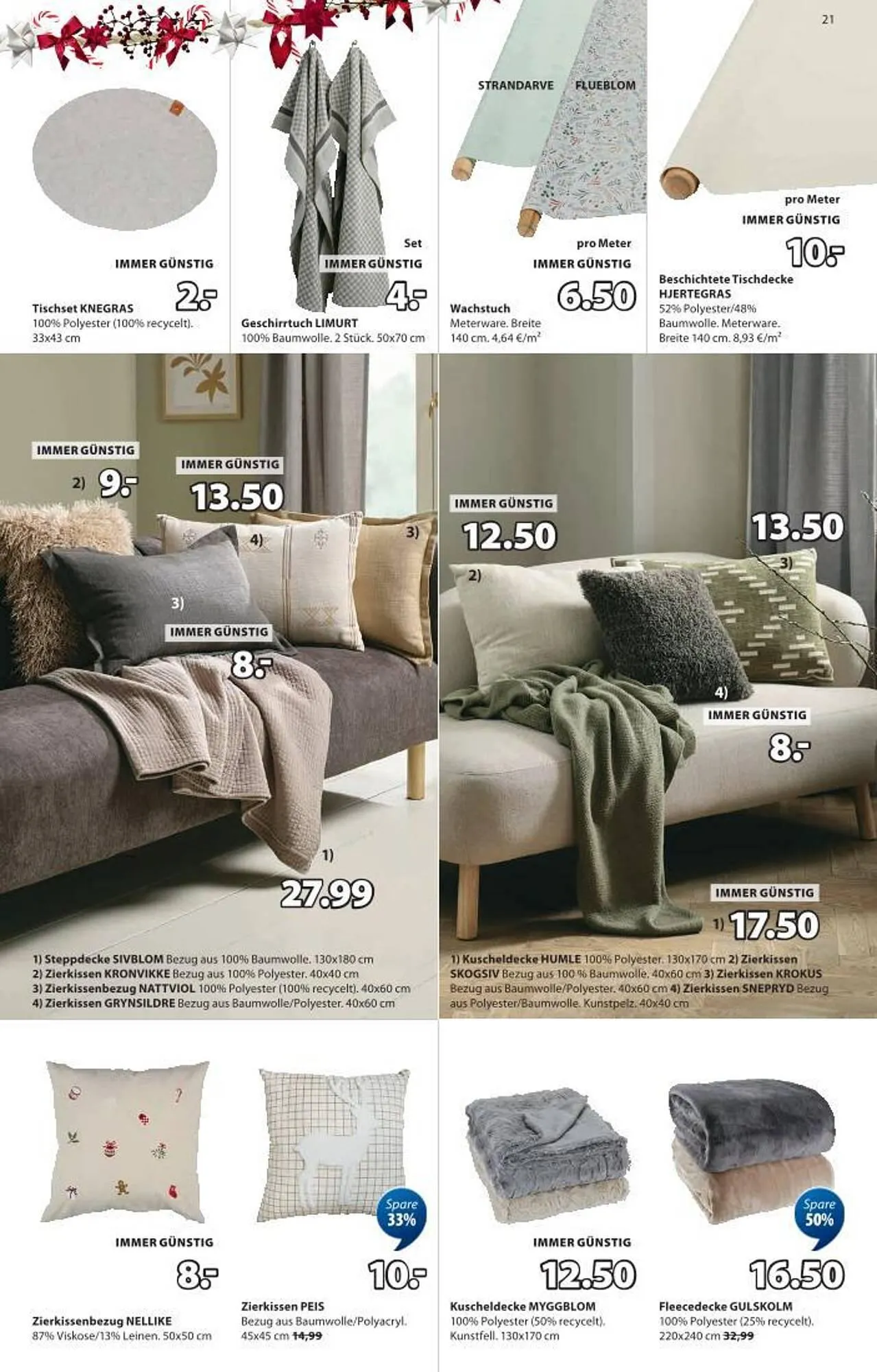 JYSK Flugblatt von 5. November bis 18. November 2025 - Flugblätt seite 21