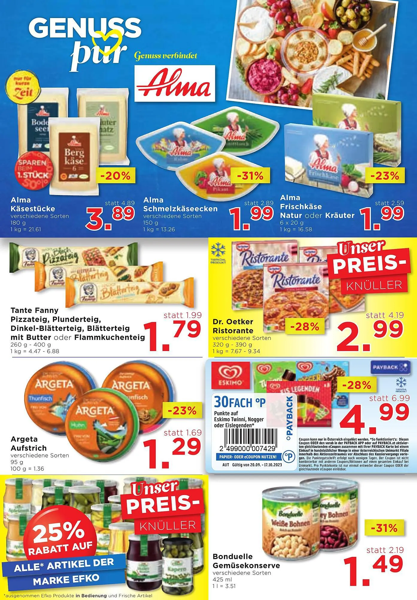 Unimarkt Flugblatt von 20. September bis 26. September 2023 - Flugblätt seite 9