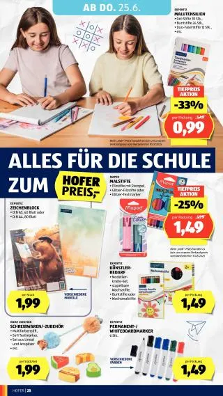 Hofer Flugblatt von 19. Juni bis 25. Juni 2026 - Flugblätt seite  34