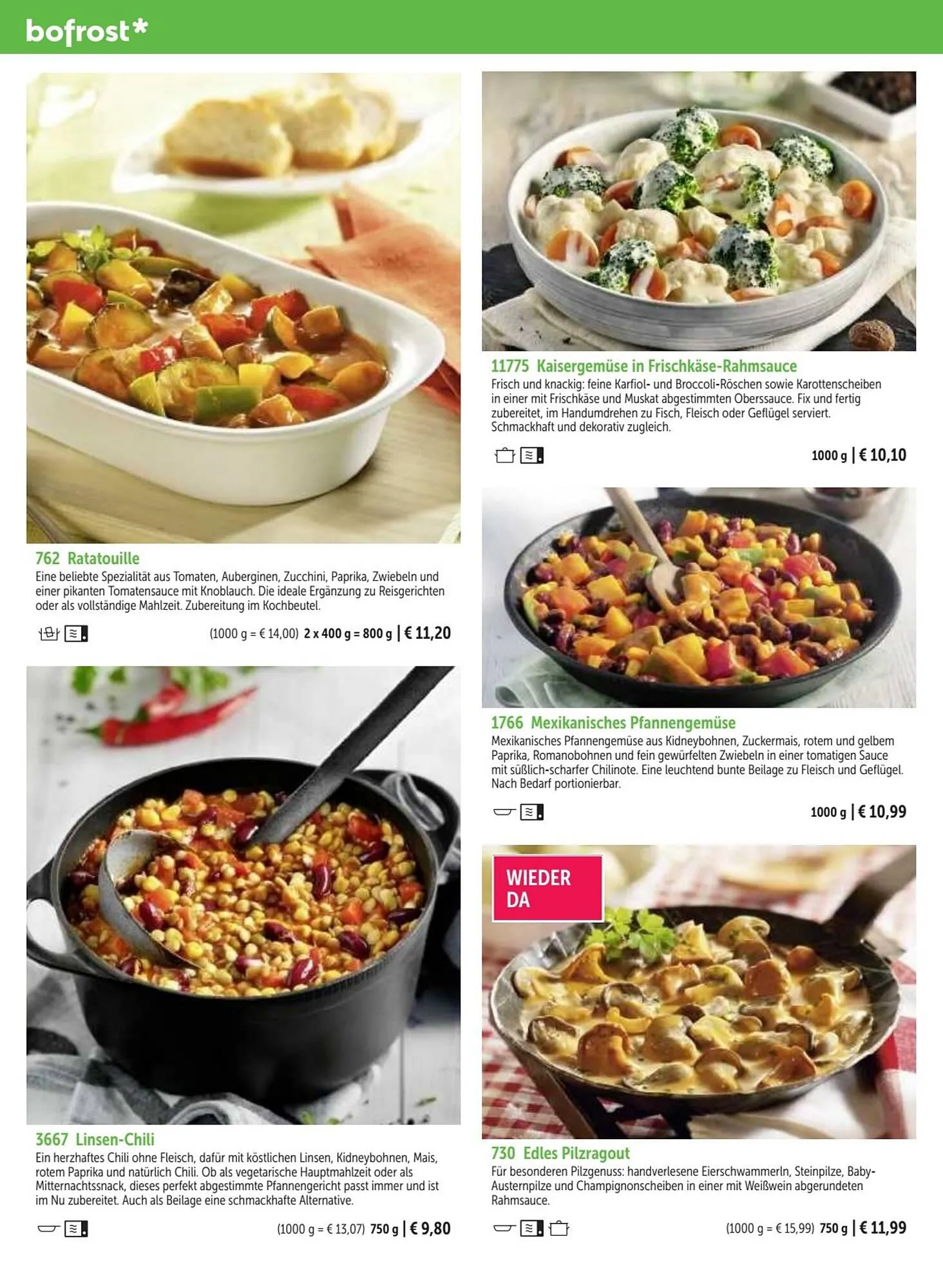 Bofrost Flugblatt von 25. September bis 29. Februar 2024 - Flugblätt seite  18