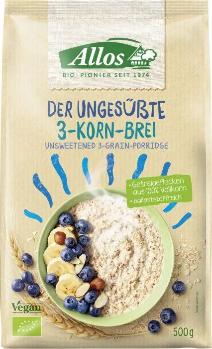 Allos Der Ungesüsste 3-Korn-Brei 500g