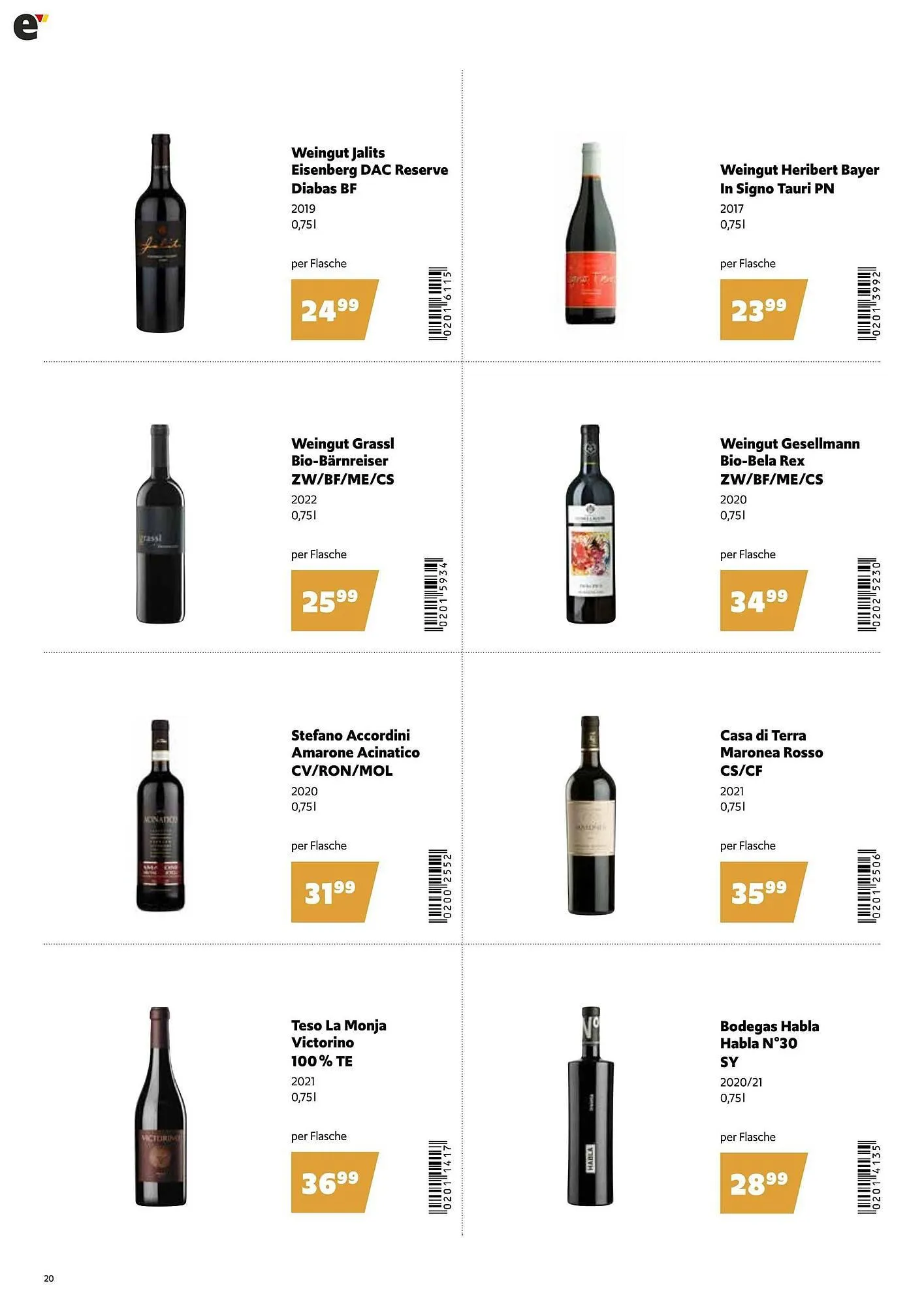 Eurogast Grissemann Flugblatt von 1. Dezember bis 31. Dezember 2025 - Flugblätt seite  20