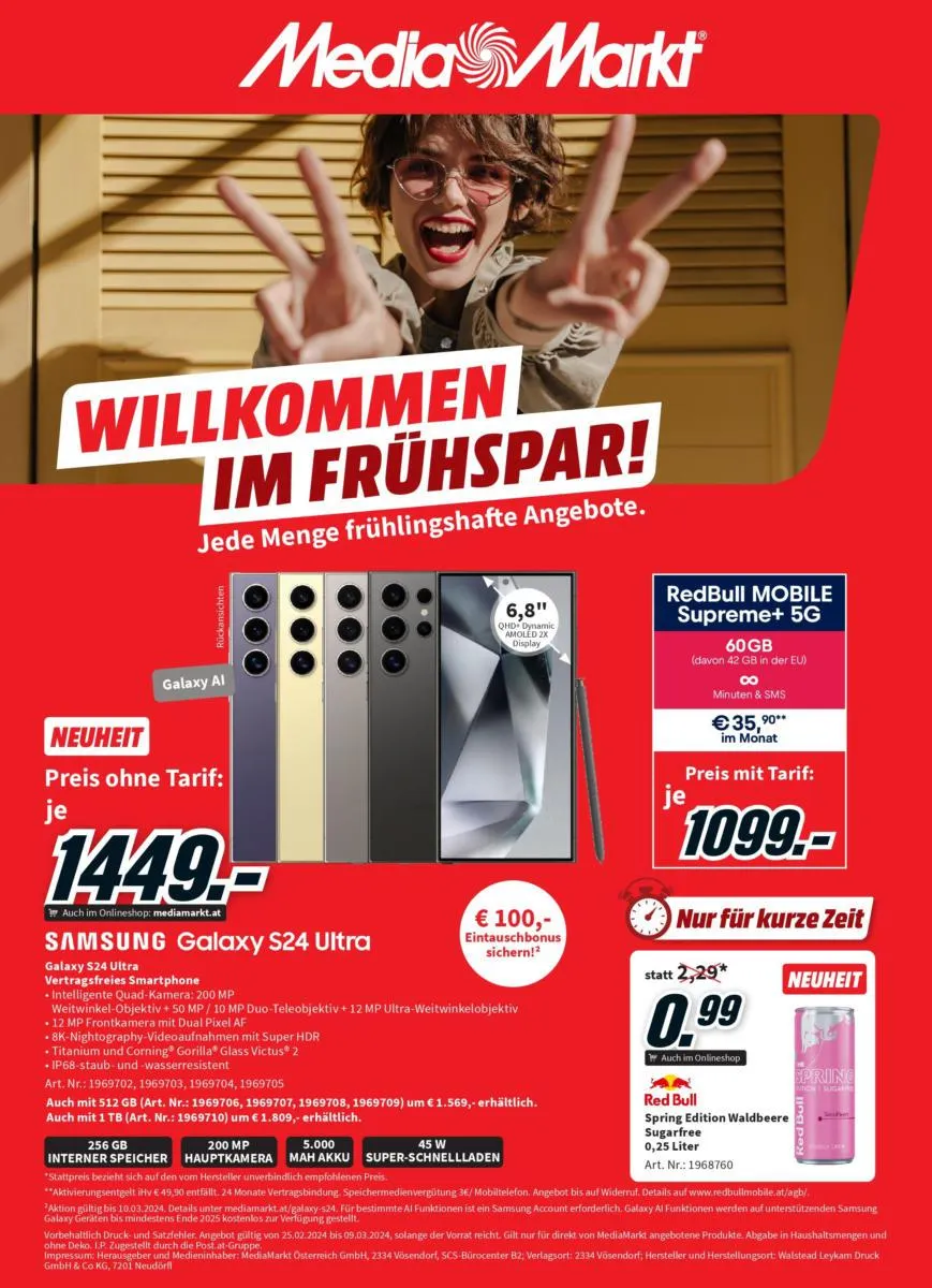 MediaMarkt Angebote gültig bis 09.03.2024 von 25. Februar bis 9. März 2024 - Flugblätt seite  