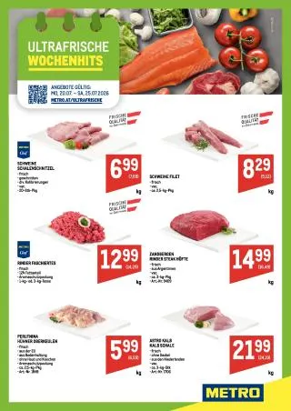 METRO Flugblatt Food von 20. Juli bis 25. Juli 2026 - Flugblätt seite 1