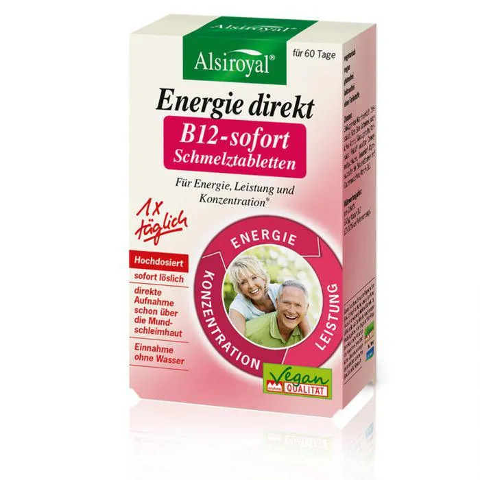 Alsiroyal Energie direkt B12-sofort Schmelztabletten 60St