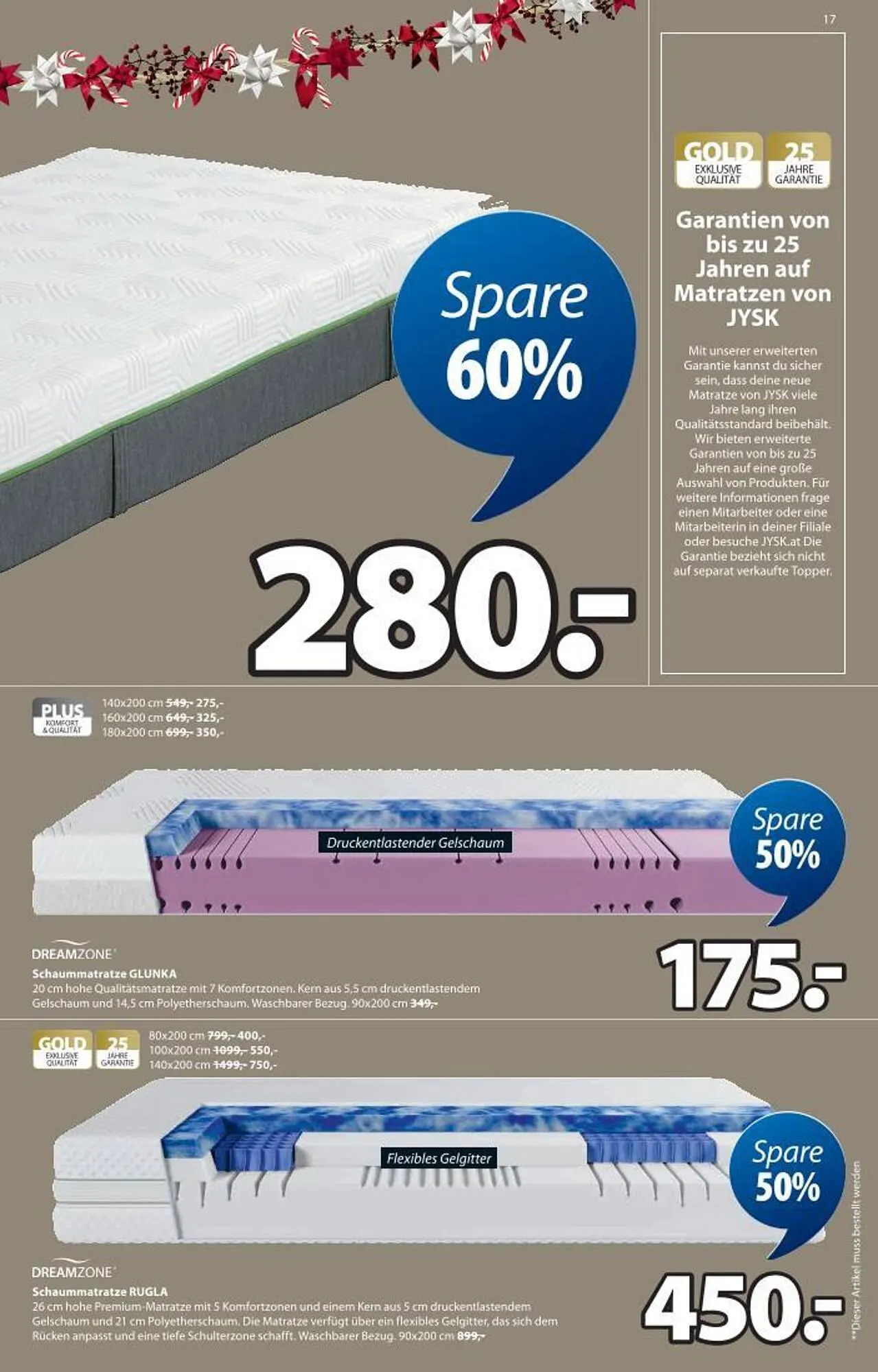 JYSK Flugblatt von 5. November bis 18. November 2025 - Flugblätt seite 17