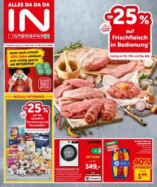 INTERSPAR Flugblatt von 6. August bis 12. August 2026 - Flugblätt seite  1