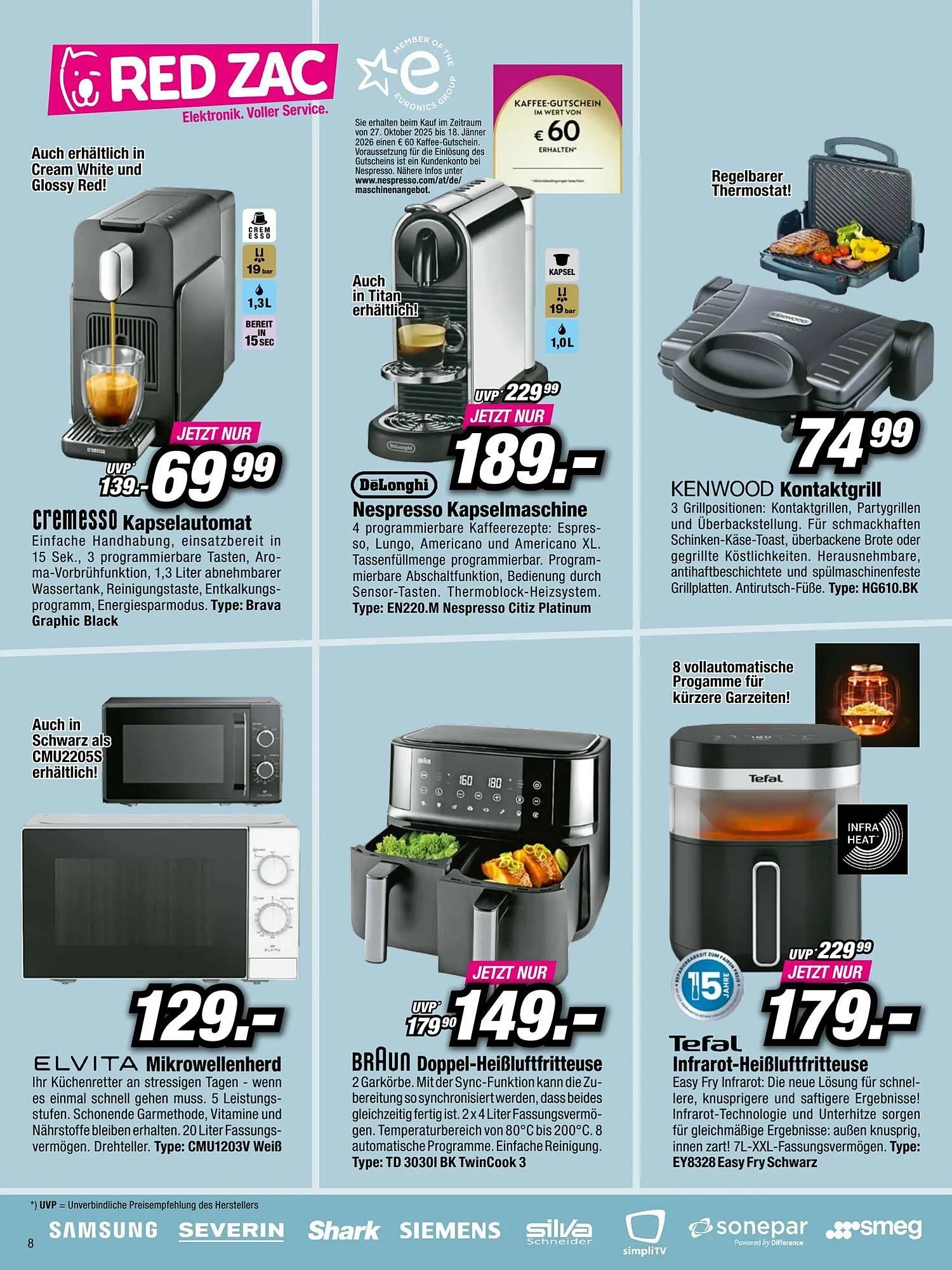 Red Zac Flugblatt von 26. Oktober bis 13. November 2025 - Flugblätt seite  8