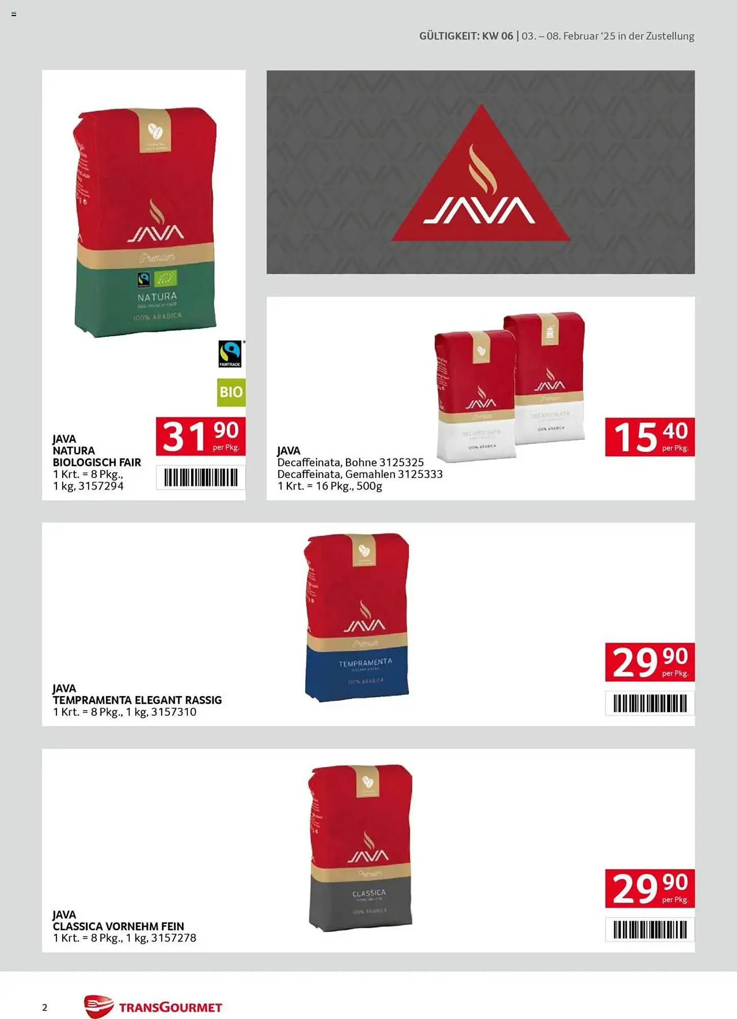 Transgourmet Flugblatt von 3. Februar bis 8. Februar 2025 - Flugblätt seite  2